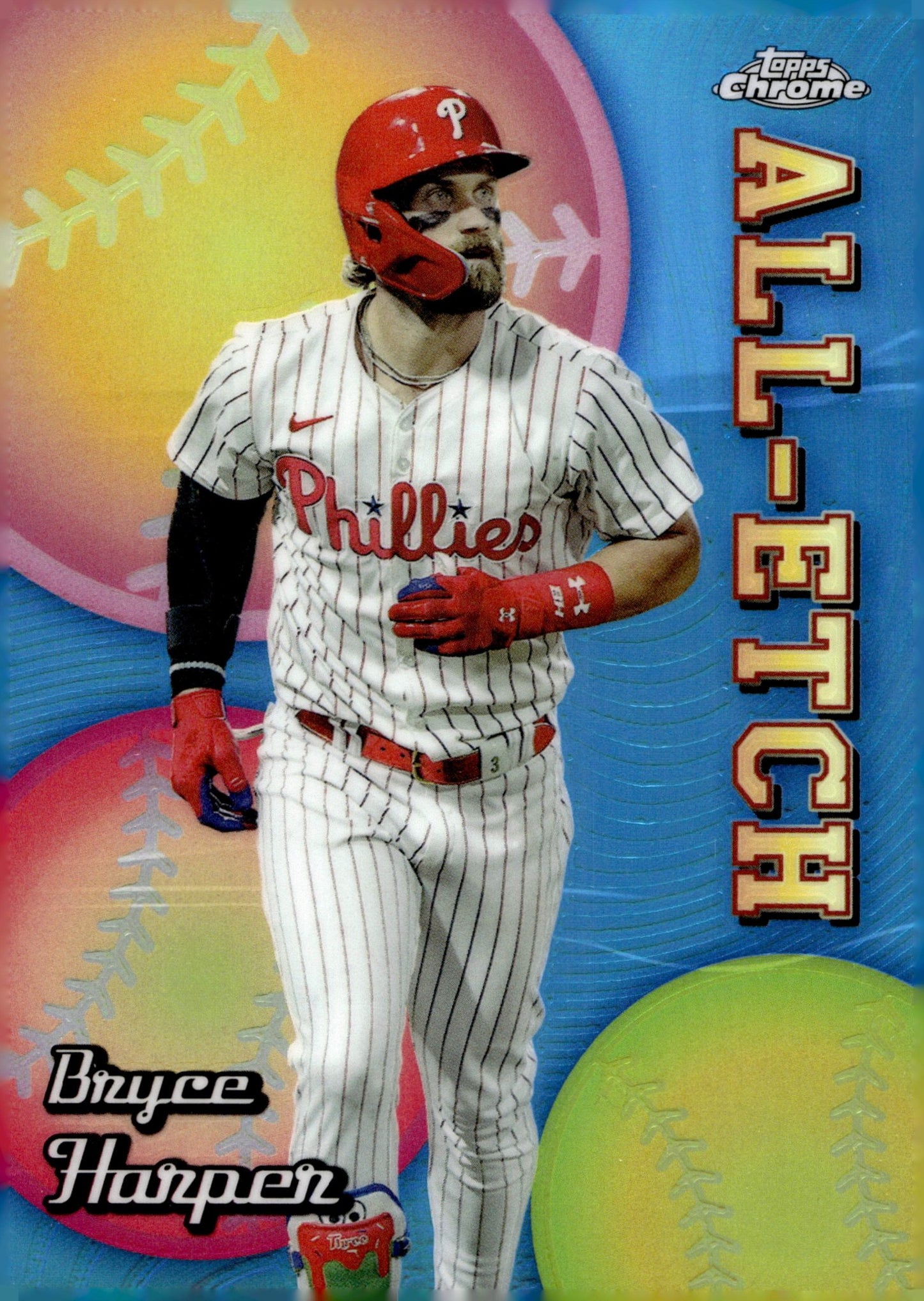 Bryce Harper 2024 Topps Chrome All Etch Refractor #CAEU - 3 #1 - Collector Store LLC