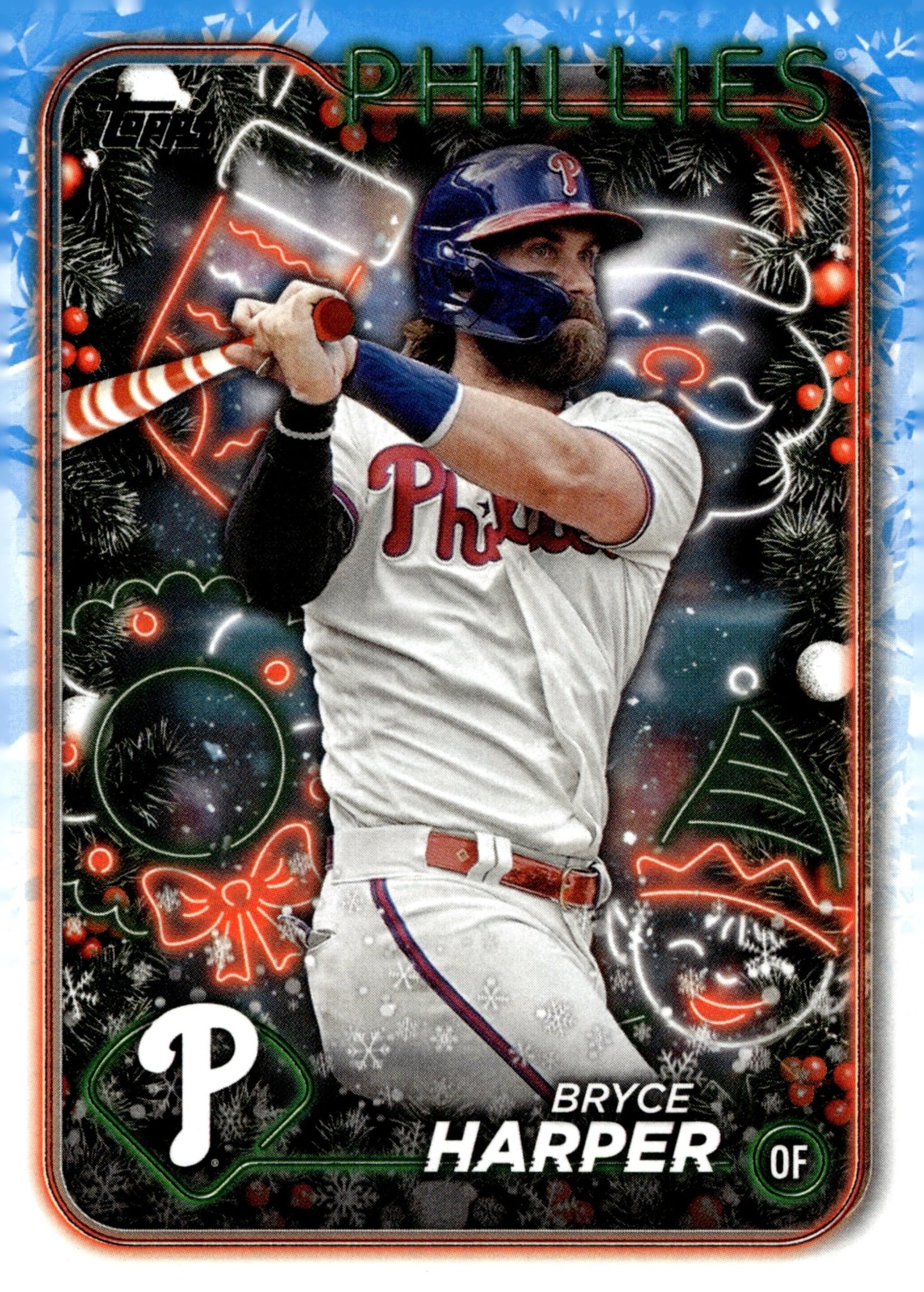 Bryce Harper 2024 Topps Holiday Blue #H179 - Collector Store LLC