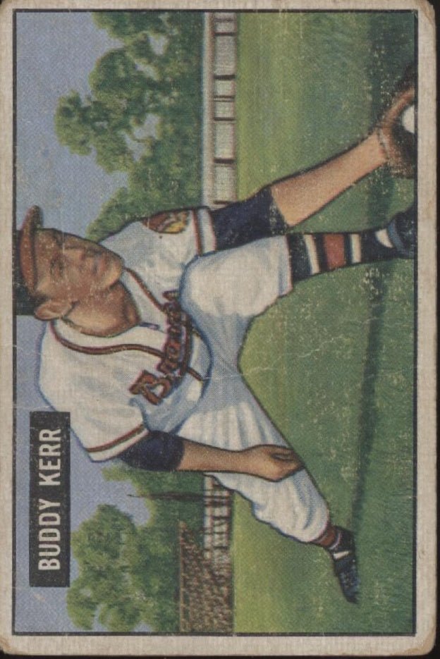 Buddy Kerr 1951 Bowman #171 Boston Braves GD - Collector Store LLC