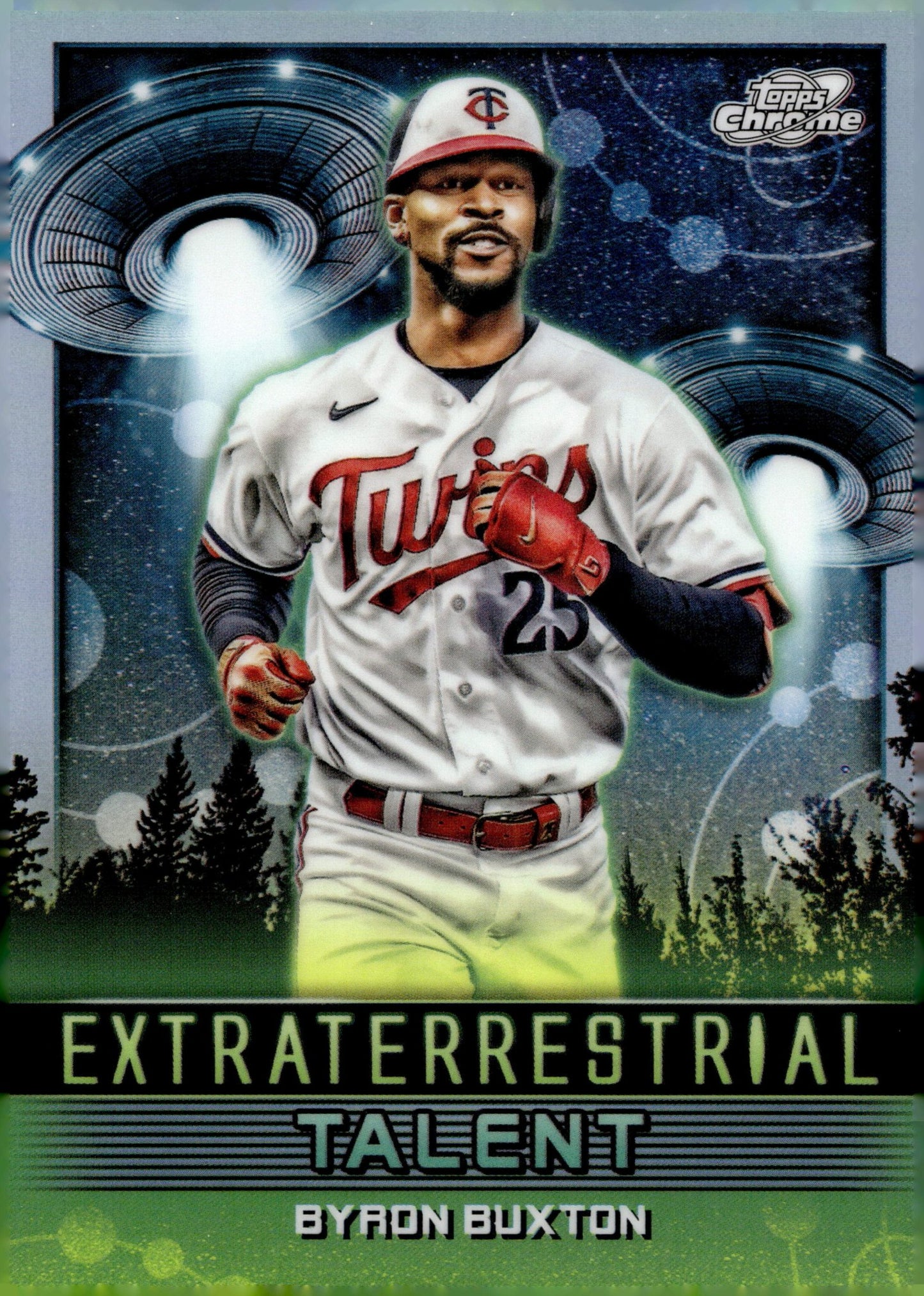 Byron Buxton 2024 Topps Chrome Cosmic Extraterrestrial Refractor #ET - 21 - Collector Store LLC