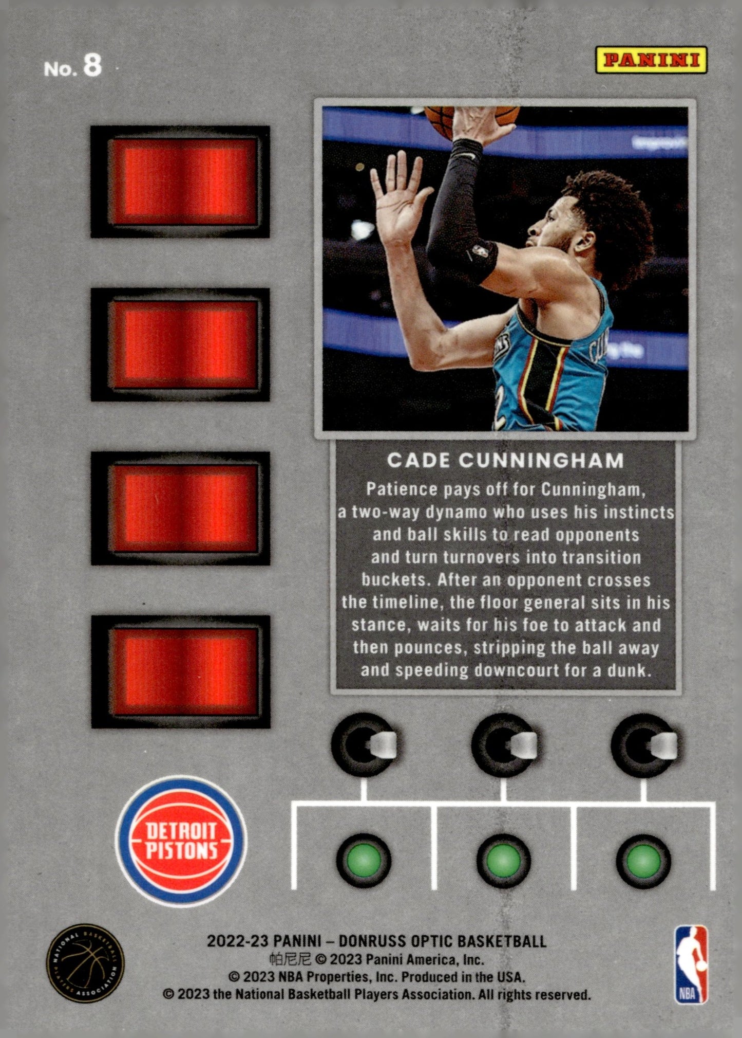 Cade Cunningham 2022 - 23 Panini Donruss Optic T - Minus 3...2...1... #8 - Collector Store LLC