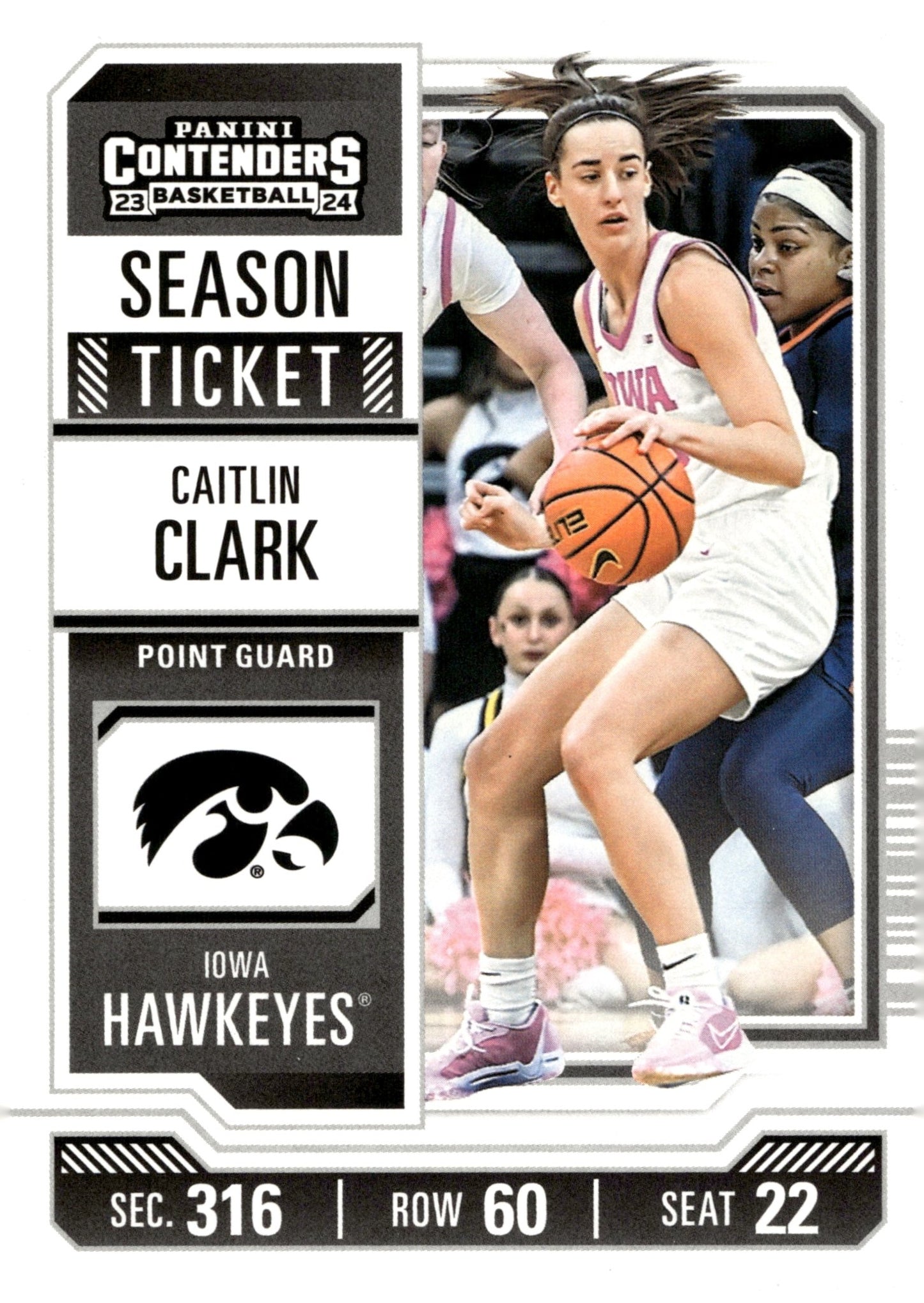 Caitlin Clark 2024 Panini Caitlin Clark Collection Contenders Ticket RC #CC4 - Collector Store LLC