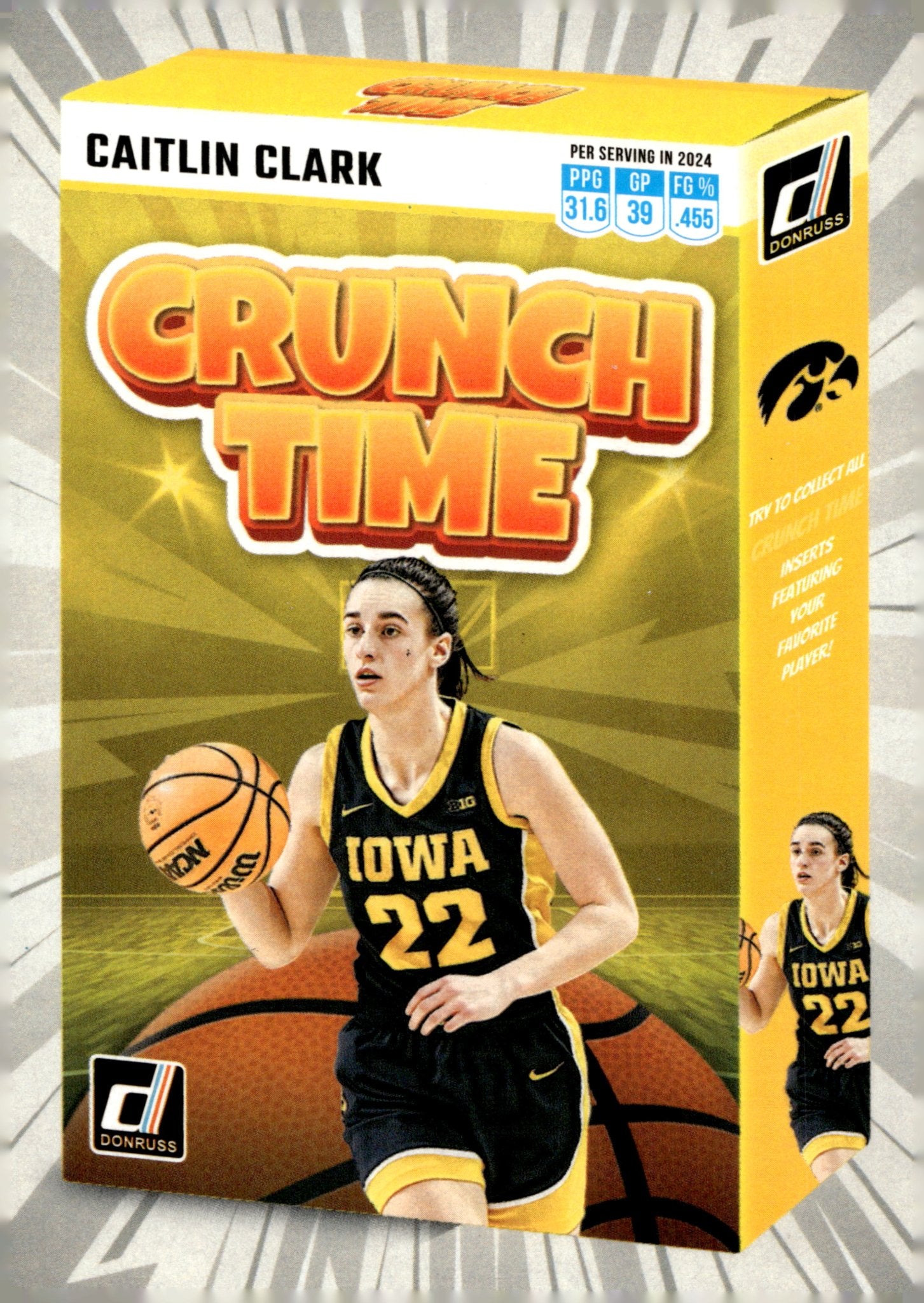 Caitlin Clark 2024 Panini Caitlin Clark Collection Crunch Time RC #SS - CT1 - Collector Store LLC