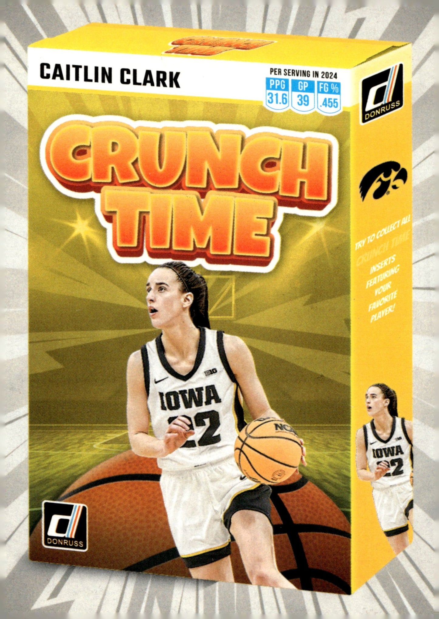 Caitlin Clark 2024 Panini Caitlin Clark Collection Crunch Time RC #SS - CT2 - Collector Store LLC
