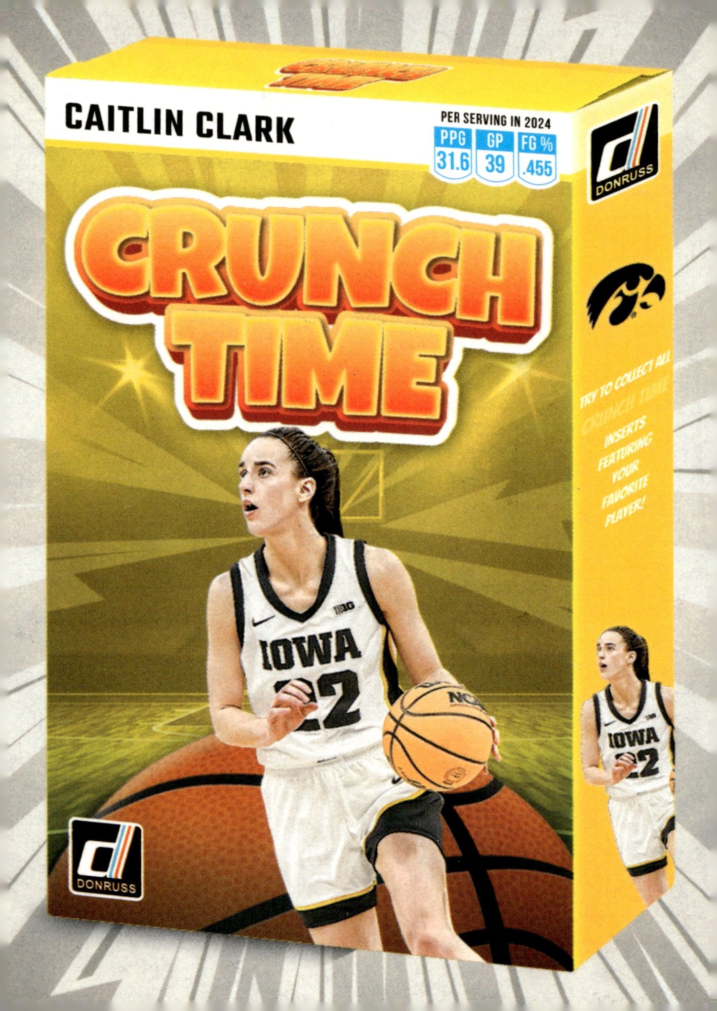 Caitlin Clark 2024 Panini Caitlin Clark Collection Crunch Time RC #SS - CT2 - Collector Store LLC