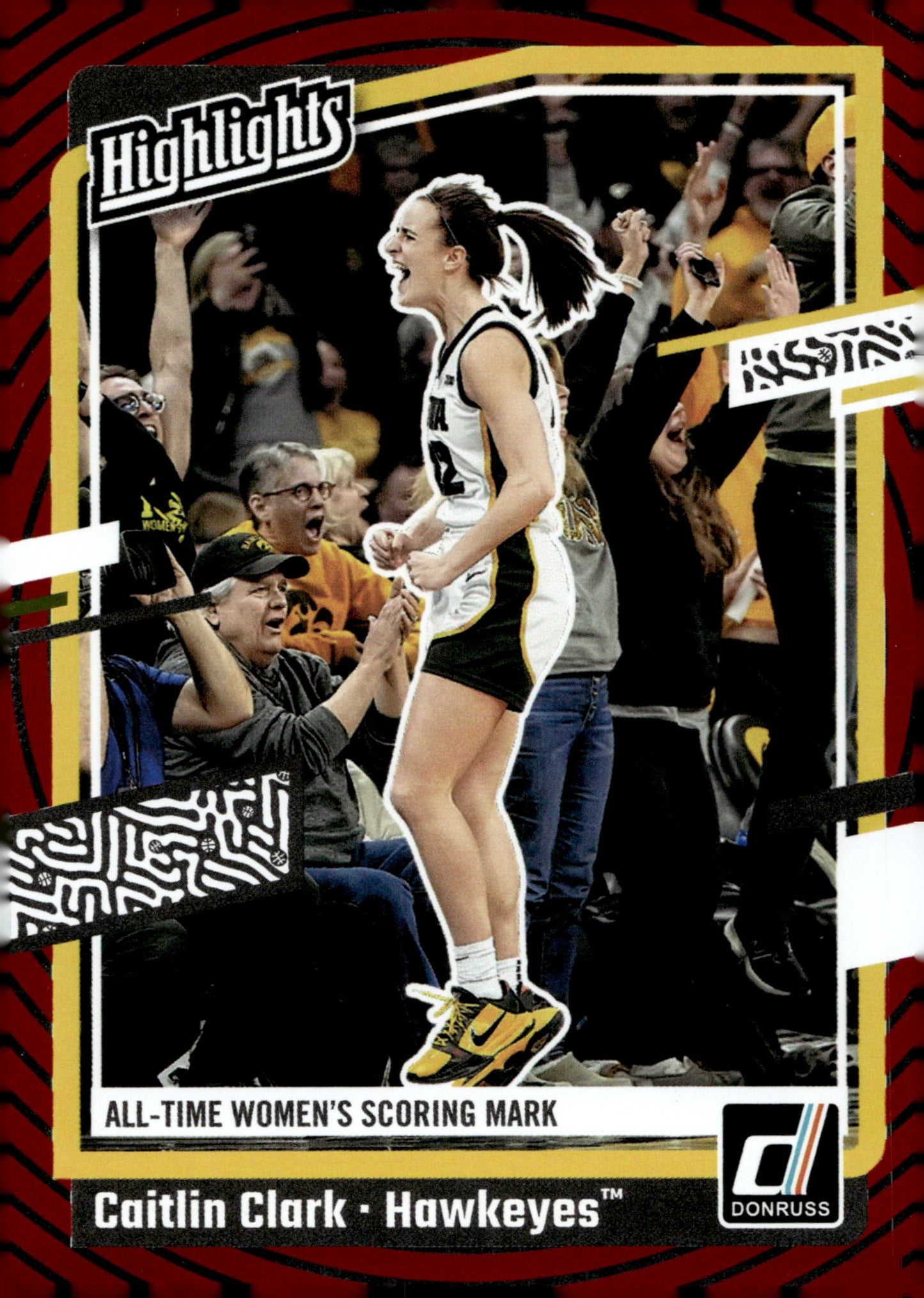 Caitlin Clark 2024 Panini Caitlin Clark Collection Highlights Red RC #H10 - Collector Store LLC
