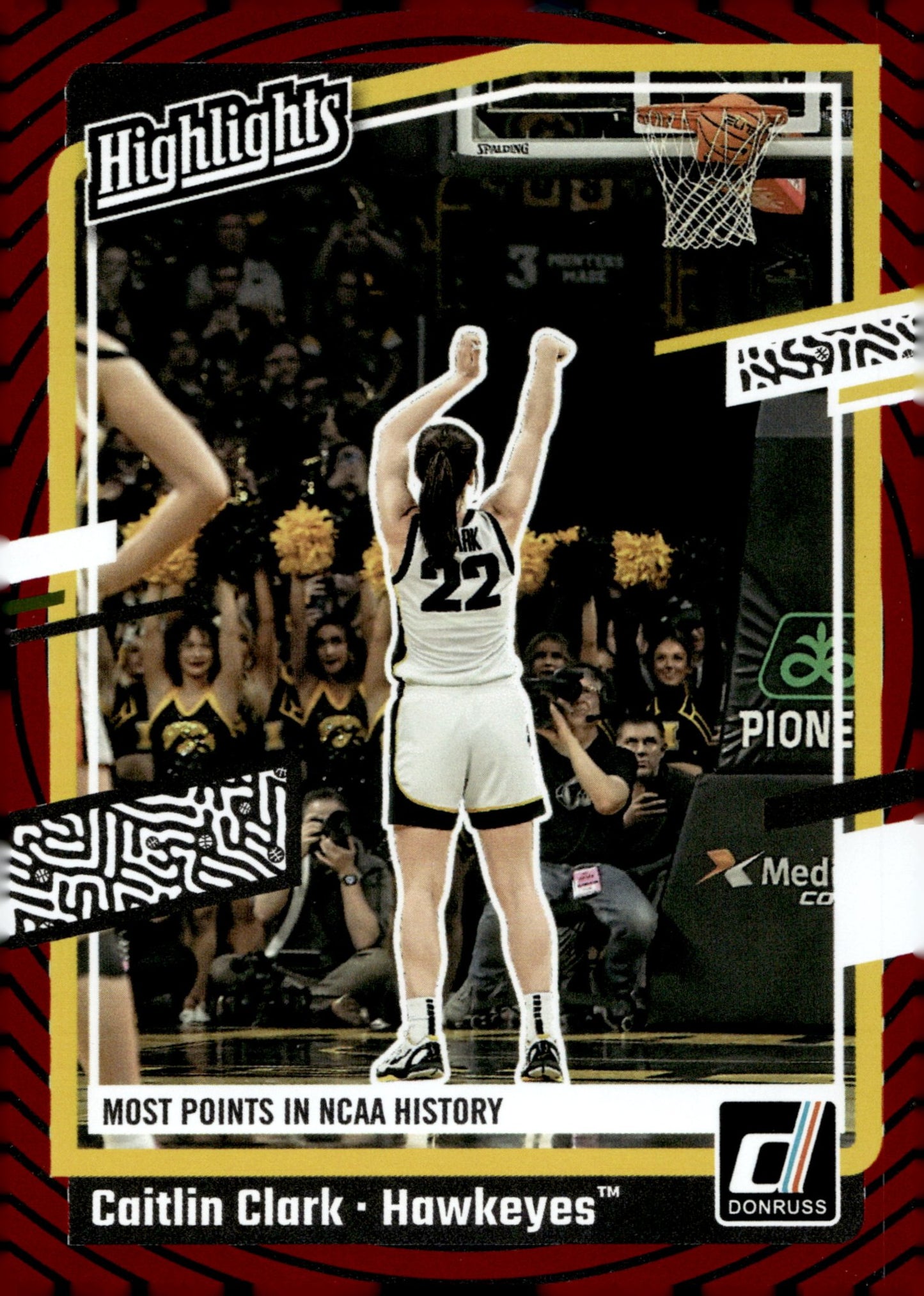 Caitlin Clark 2024 Panini Caitlin Clark Collection Highlights Red RC #H11 - Collector Store LLC