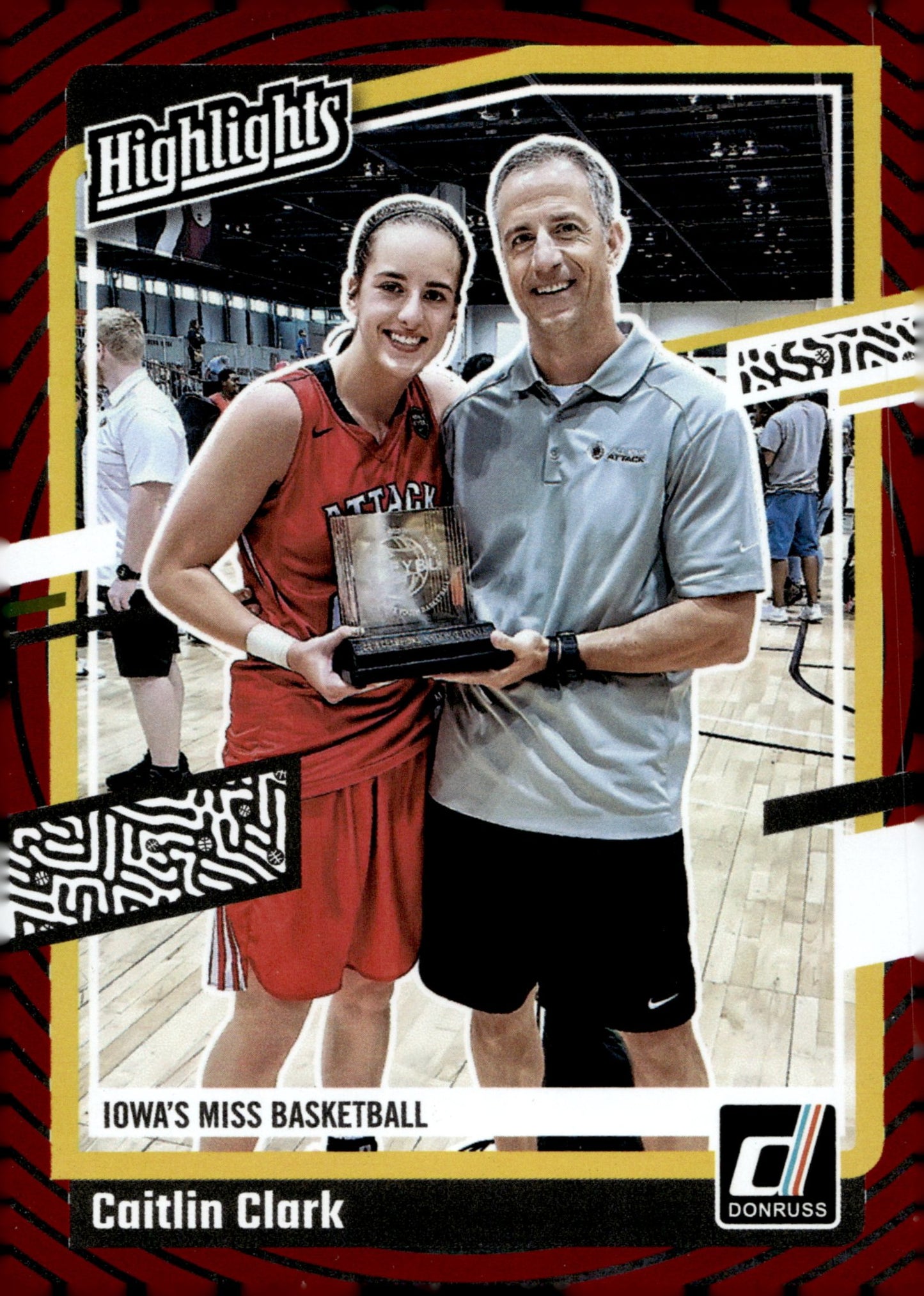 Caitlin Clark 2024 Panini Caitlin Clark Collection Highlights Red RC #H4 - Collector Store LLC