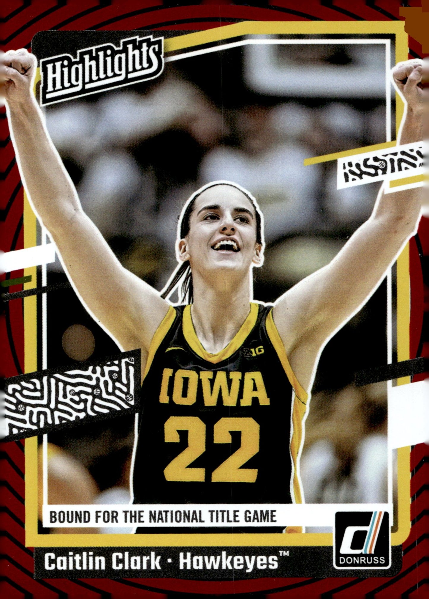 Caitlin Clark 2024 Panini Caitlin Clark Collection Highlights Red RC #H9 - Collector Store LLC