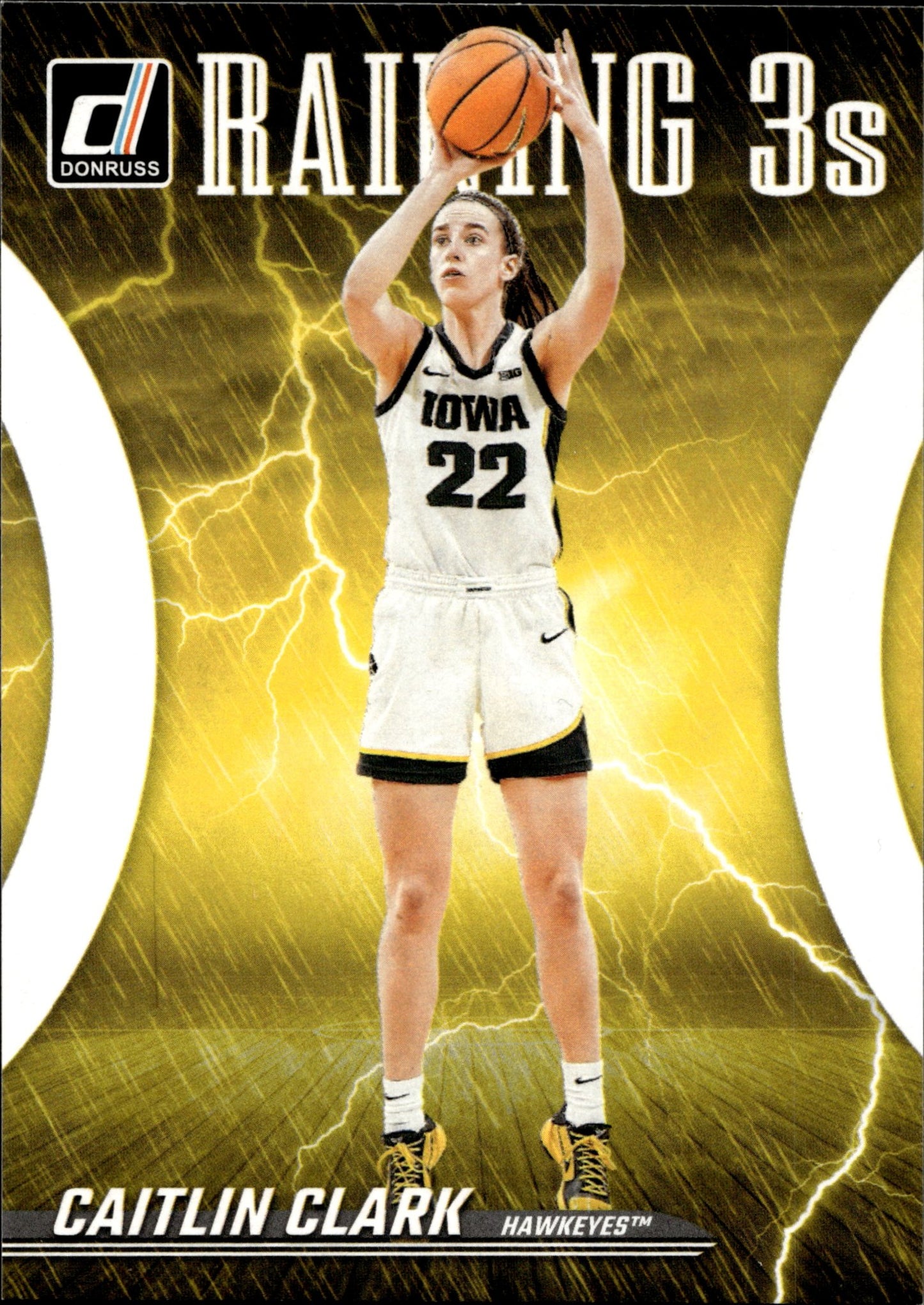 Caitlin Clark 2024 Panini Caitlin Clark Collection Raining 3s RC #R1 - Collector Store LLC