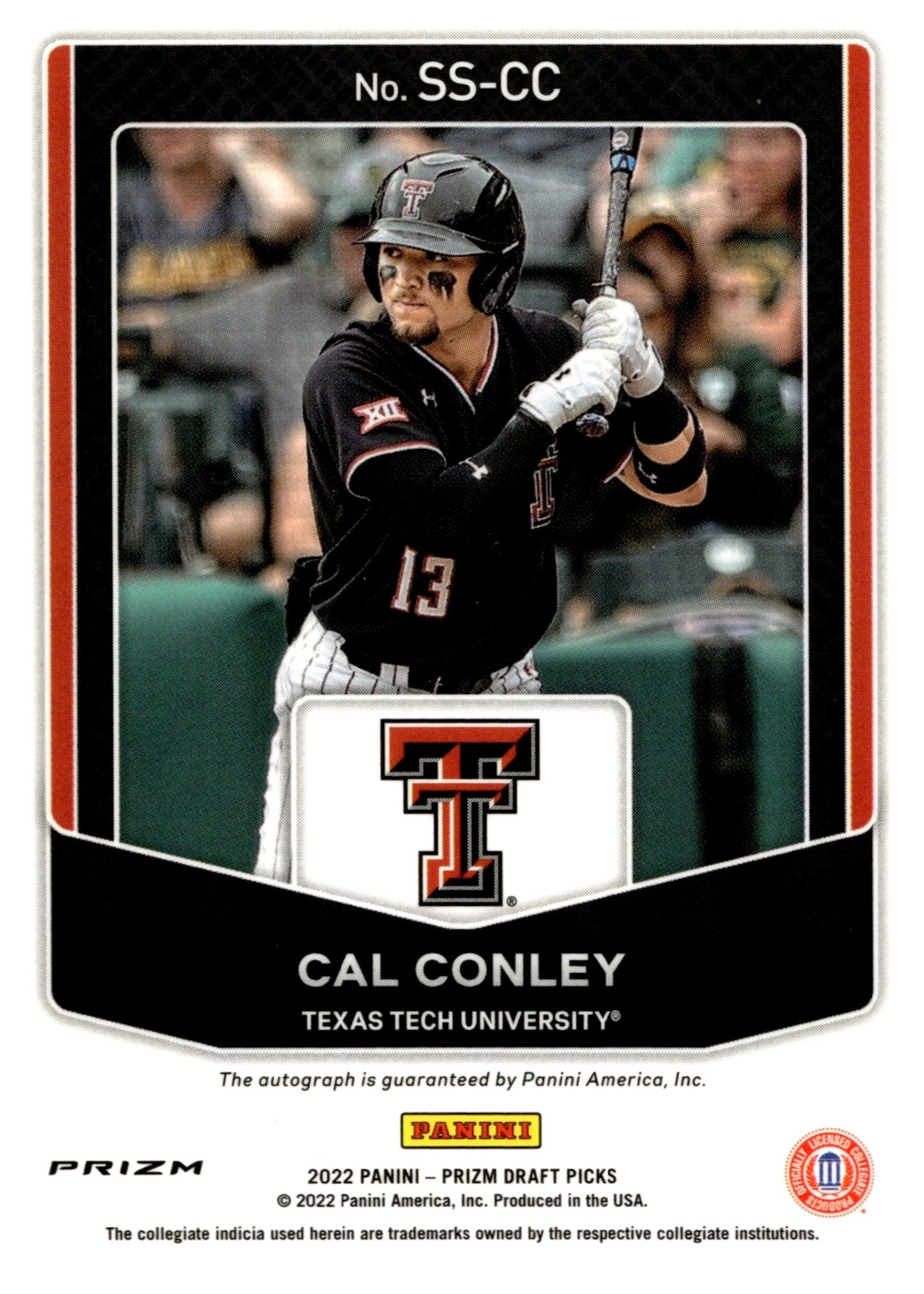 Cal Conley 2022 Panini Prizm Draft Picks Signing Sessions Prizm Auto #SS - CC - Collector Store LLC