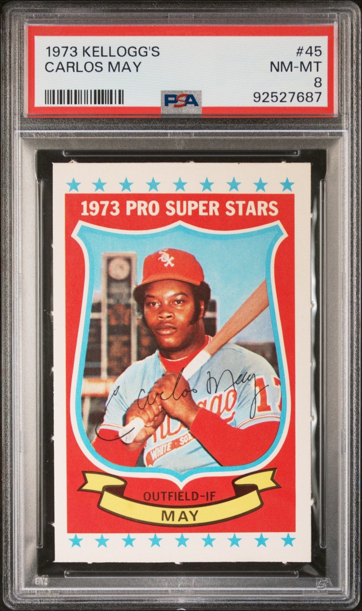 Carlos May 1973 Kellogg's #45 PSA 8 - Collector Store LLC
