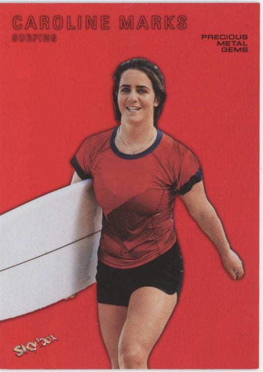 Caroline Marks 2024 Skybox Metal Universe Champions Red Precious Metal Gems /100 - Collector Store LLC