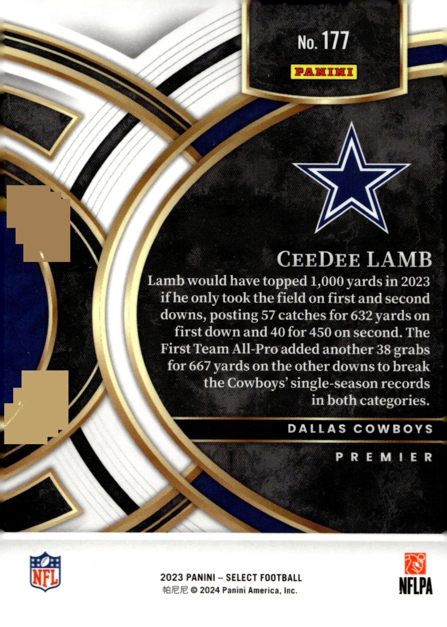 CeeDee Lamb 2023 Panini Select #177 #2 - Collector Store LLC