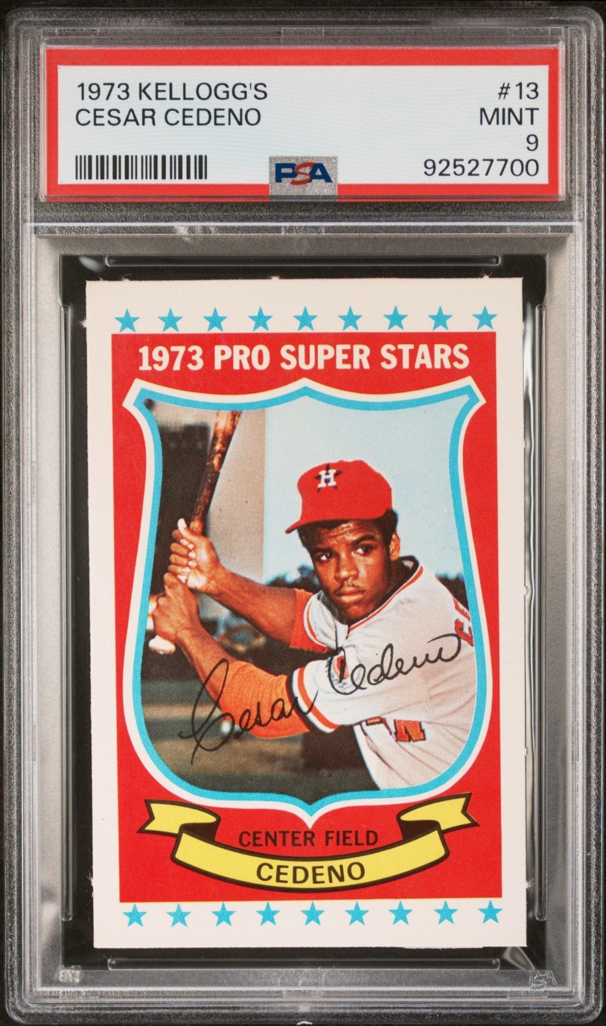 Cesar Cedeno 1973 Kellogg's #13 PSA 9 - Collector Store LLC