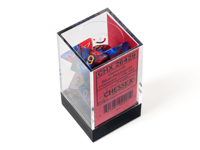 Chessex: Gemini Blue/Red Polyhedral 7 - Dice Set - Collector Store LLC