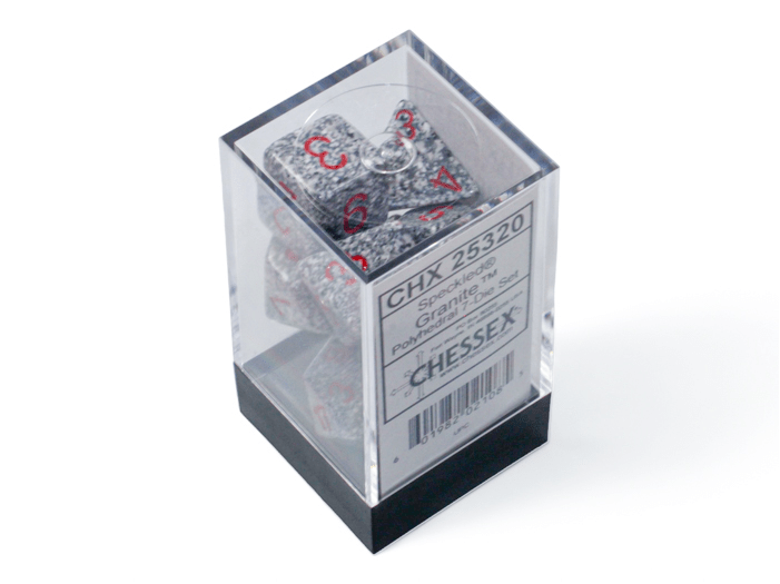 Chessex: Speckled Granite Polyhedral 7 - Dice Set - Collector Store LLC