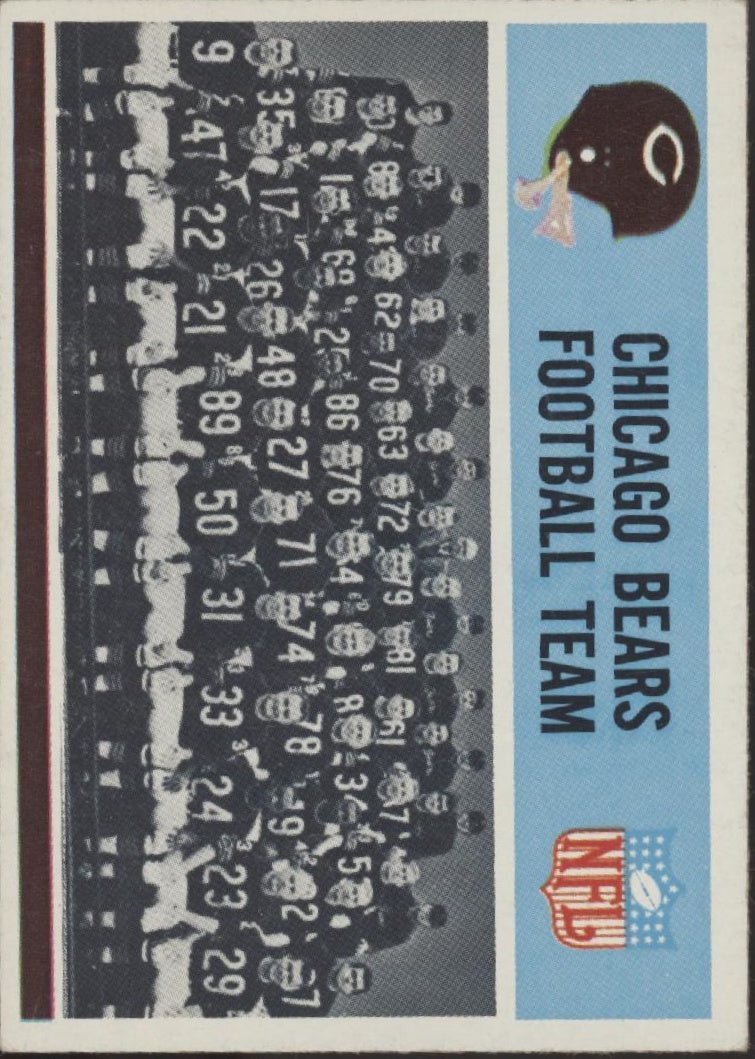 Chicago Bears 1966 Philadelphia Team Card #27 VG - EX - Collector Store LLC