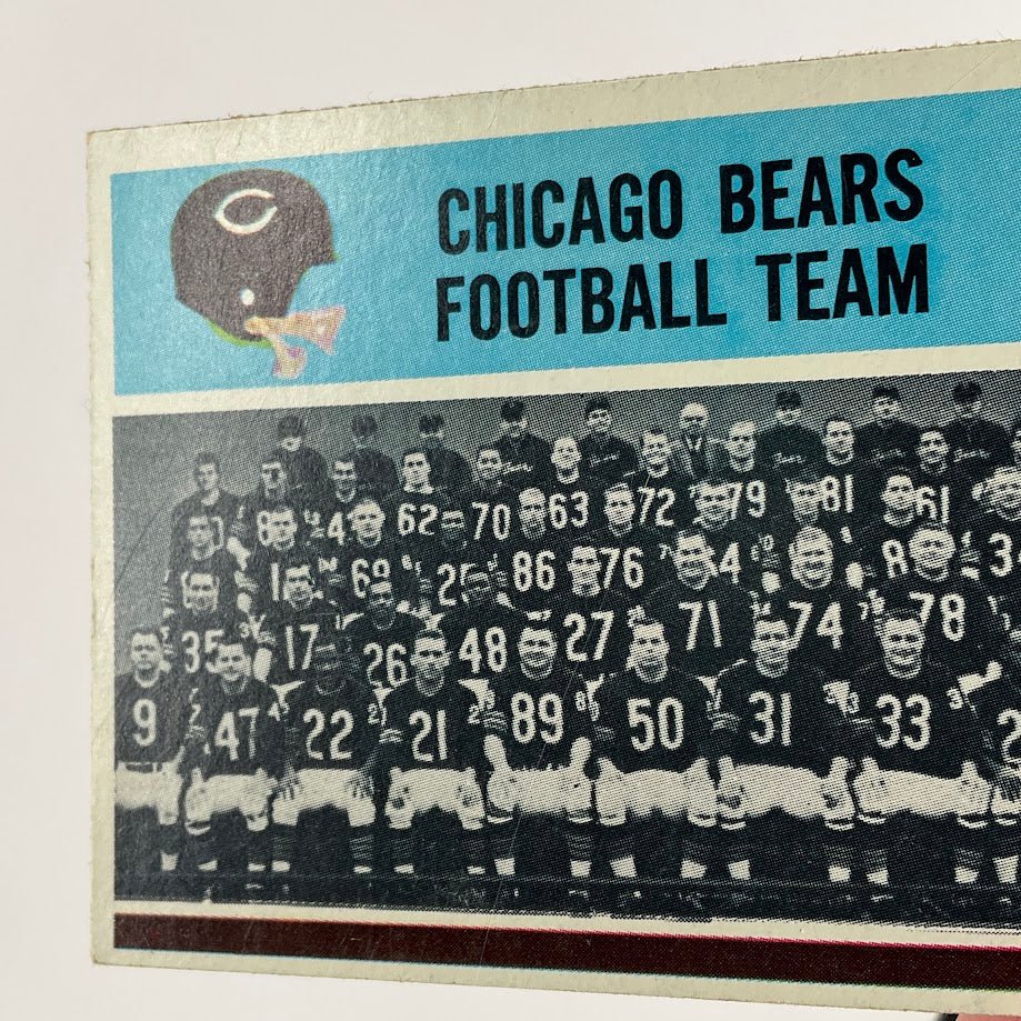 Chicago Bears 1966 Philadelphia Team Card #27 VG - EX - Collector Store LLC