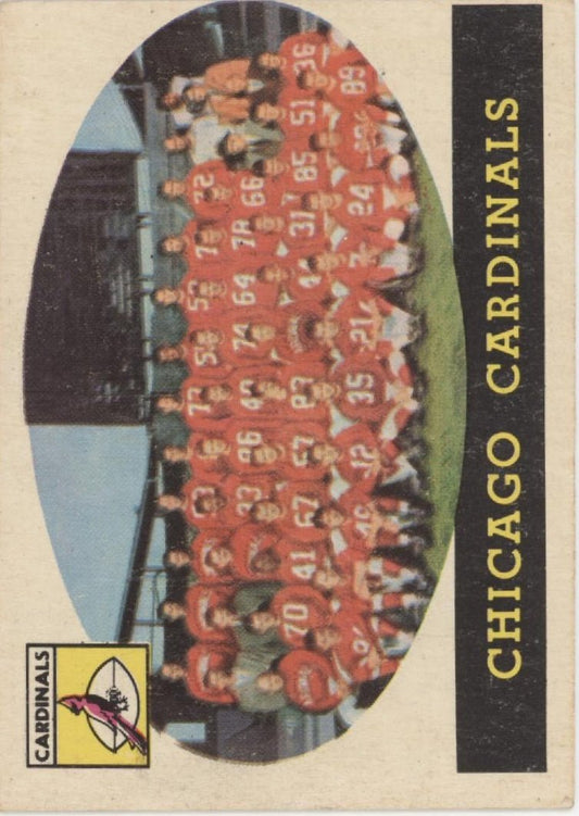 Chicago Cardinals 1958 Topps Team Card #69 VG - EX - Collector Store LLC