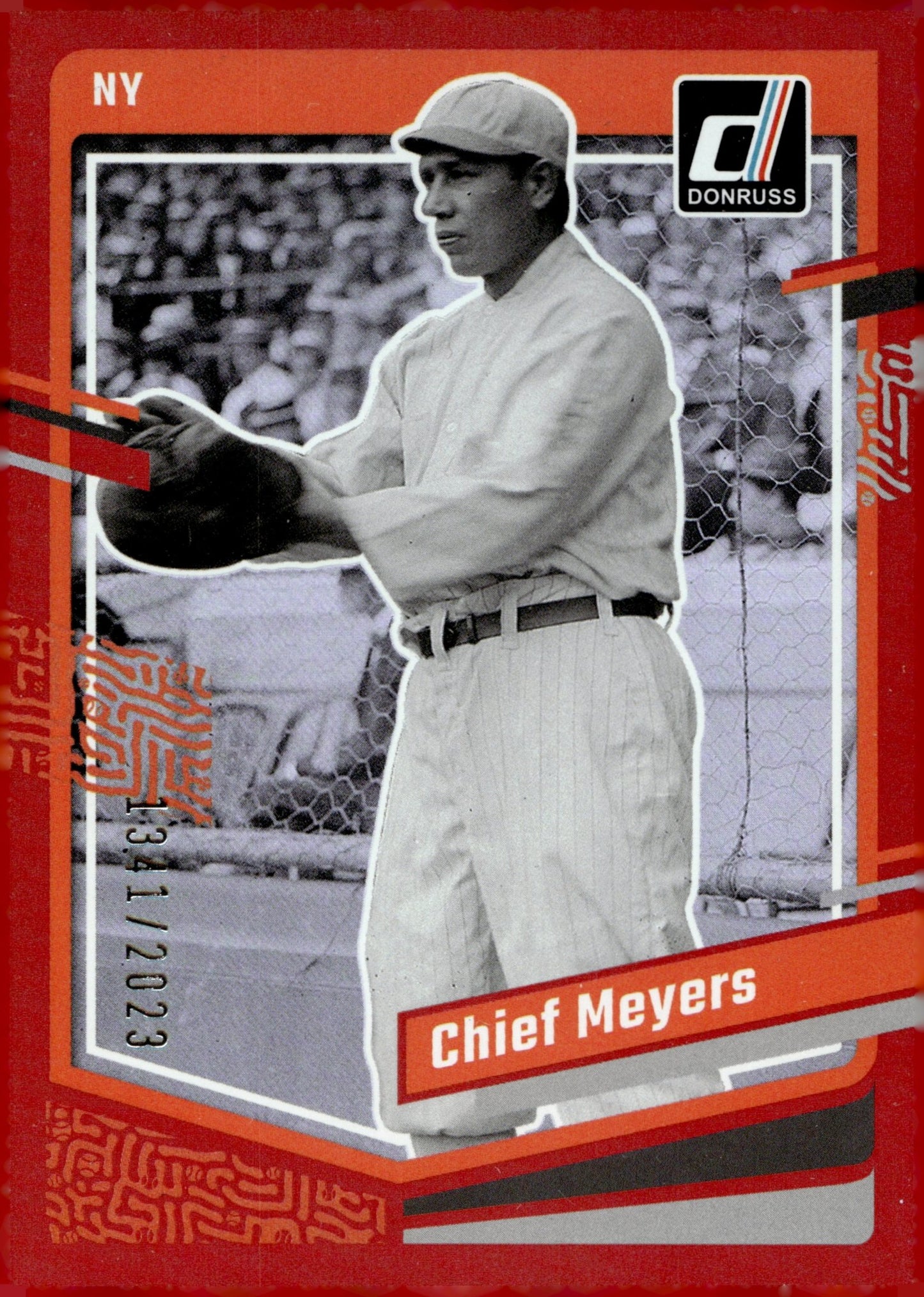 Chief Meyers 2023 Panini Donruss Red Holo 1341/2023 188 - Collector Store LLC
