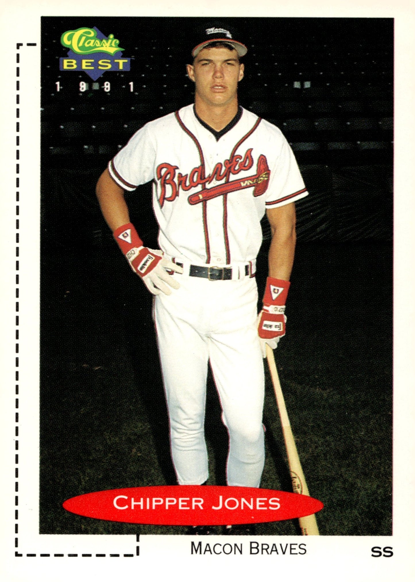 Chipper Jones 1991 Classic Best 268 5 - Collector Store LLC