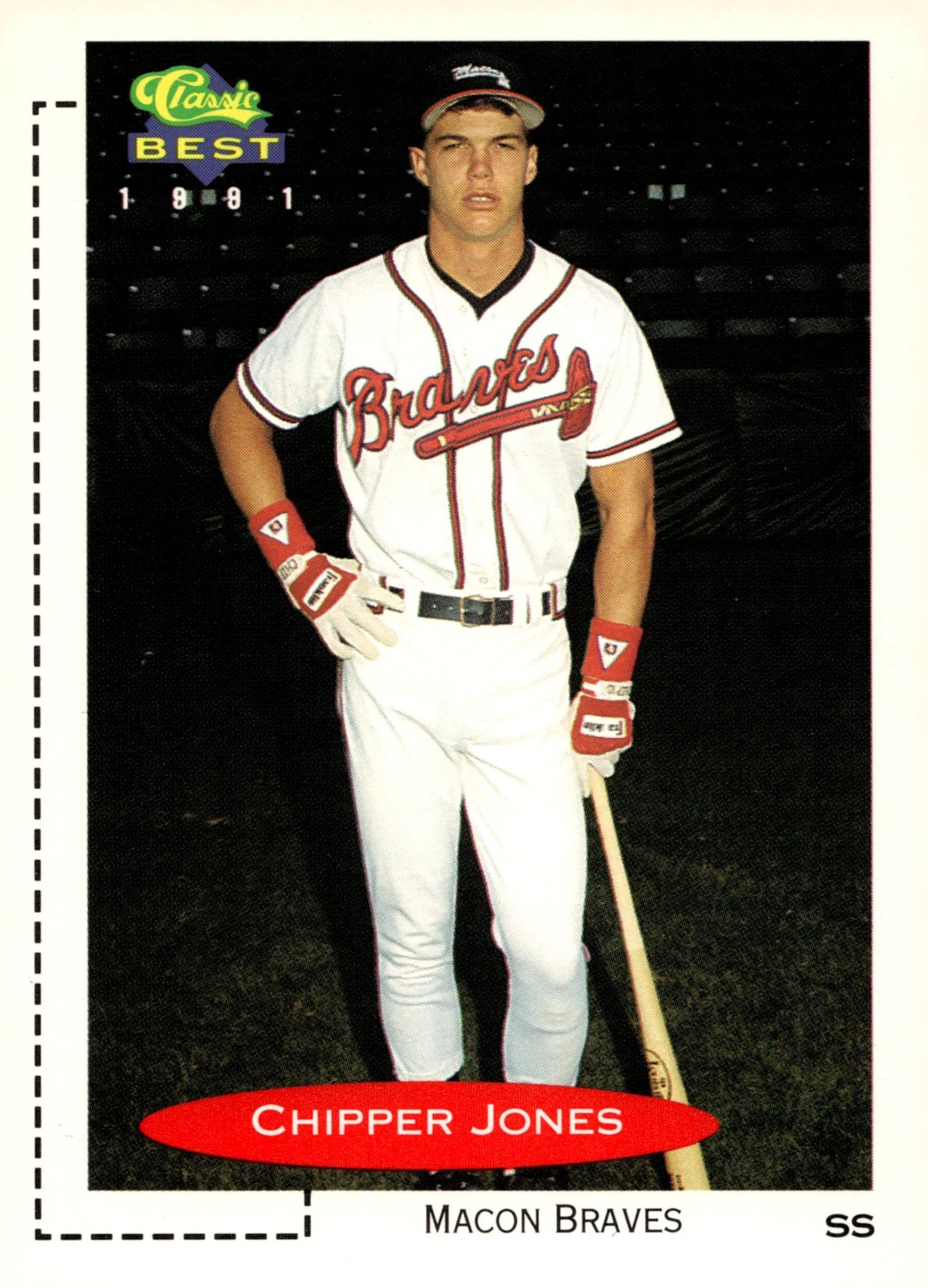 Chipper Jones 1991 Classic Best 268 6 - Collector Store LLC