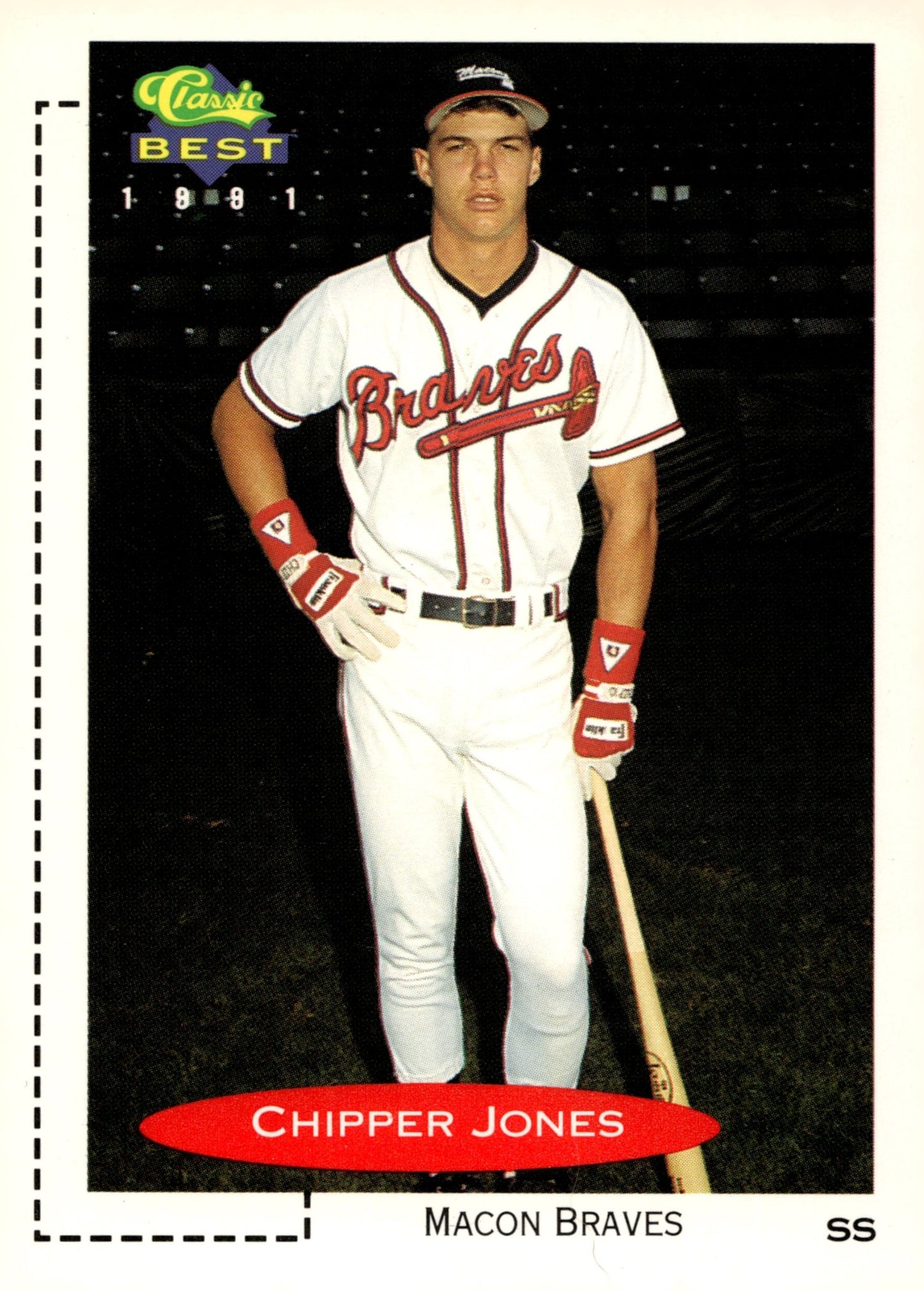 Chipper Jones 1991 Classic Best 268 7 - Collector Store LLC