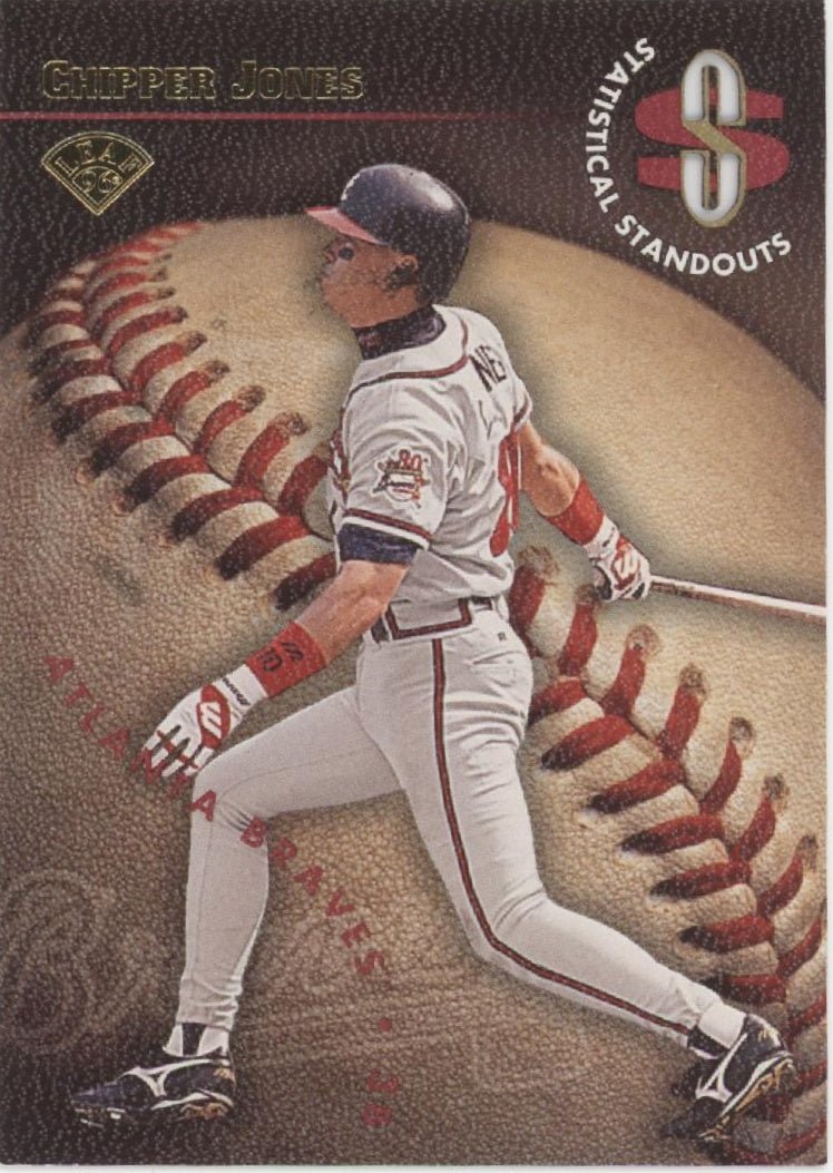 Chipper Jones 1996 Leaf Statistical Standouts 2341/2500 #8 - Collector Store LLC
