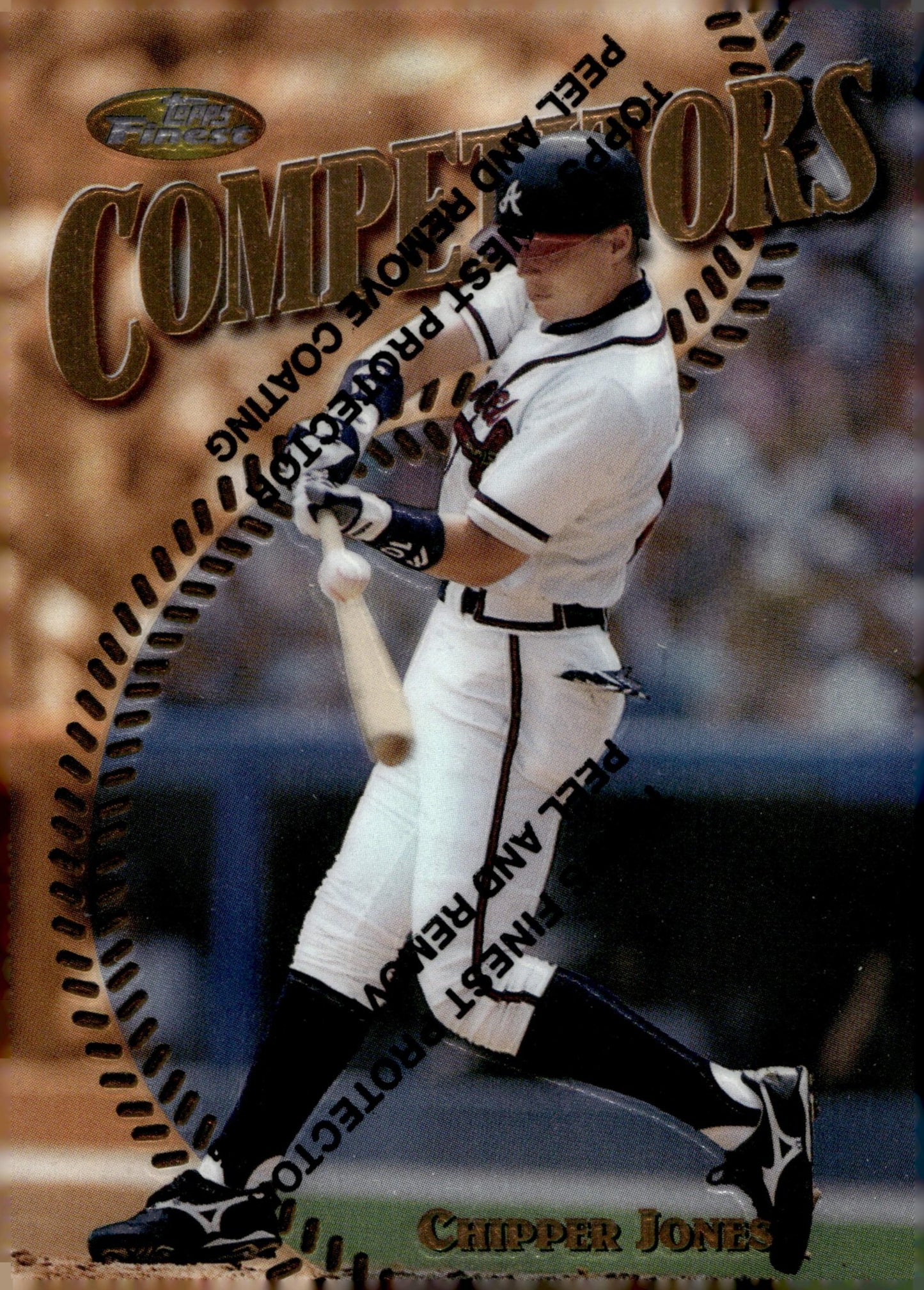 Chipper Jones 1997 Topps Finest Competitors with Coating #273 - Collector Store LLC