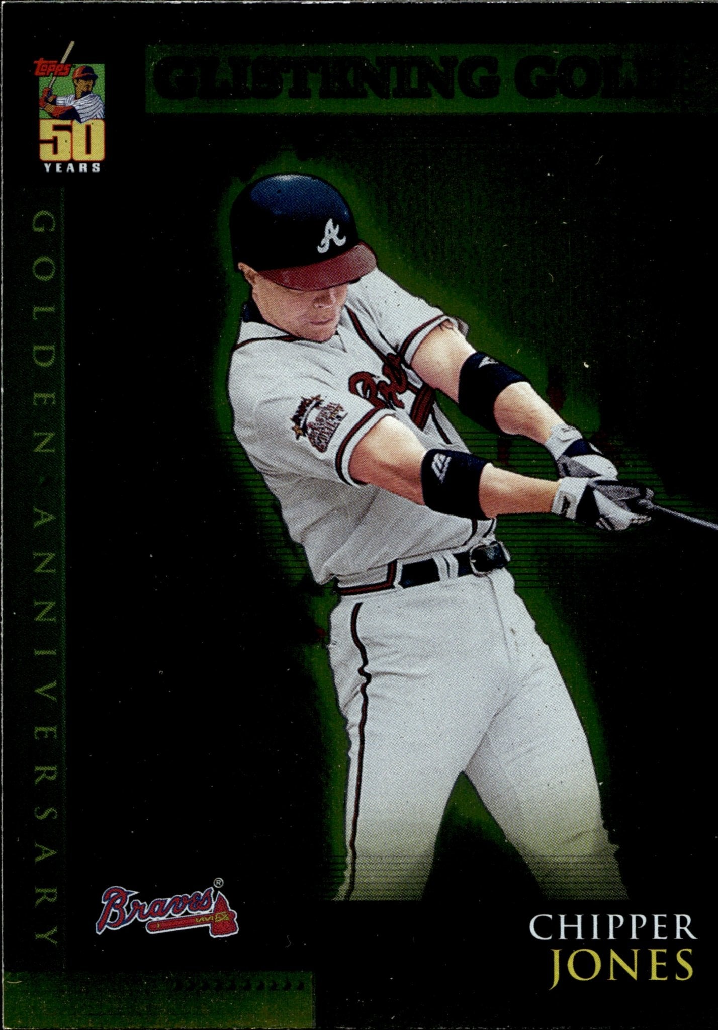 Chipper Jones 2000 Topps Glistening Gold GA27 - Collector Store LLC