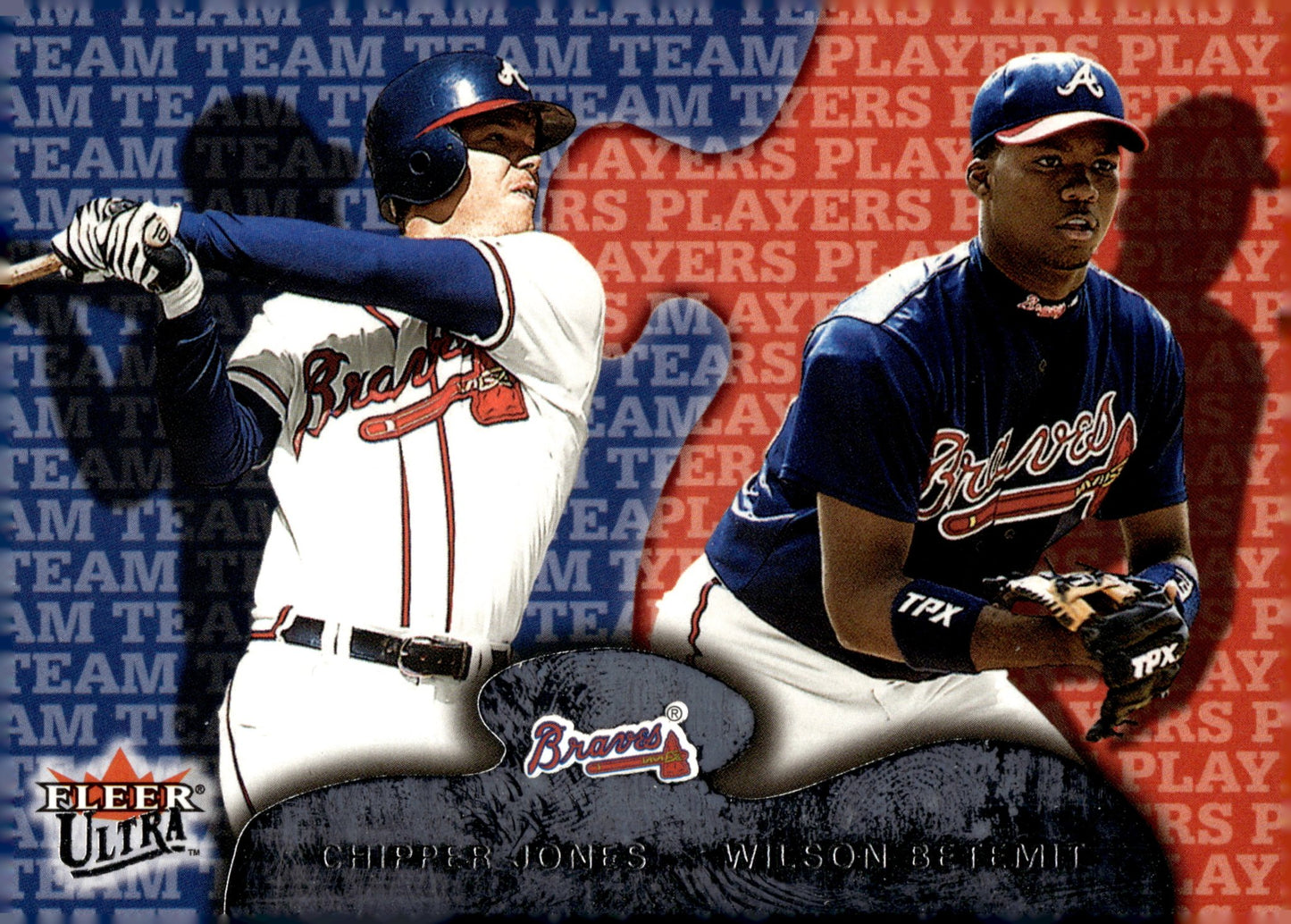 Chipper Jones / Wilson Betemit 2001 Fleer Ultra Team Players 240 - Collector Store LLC