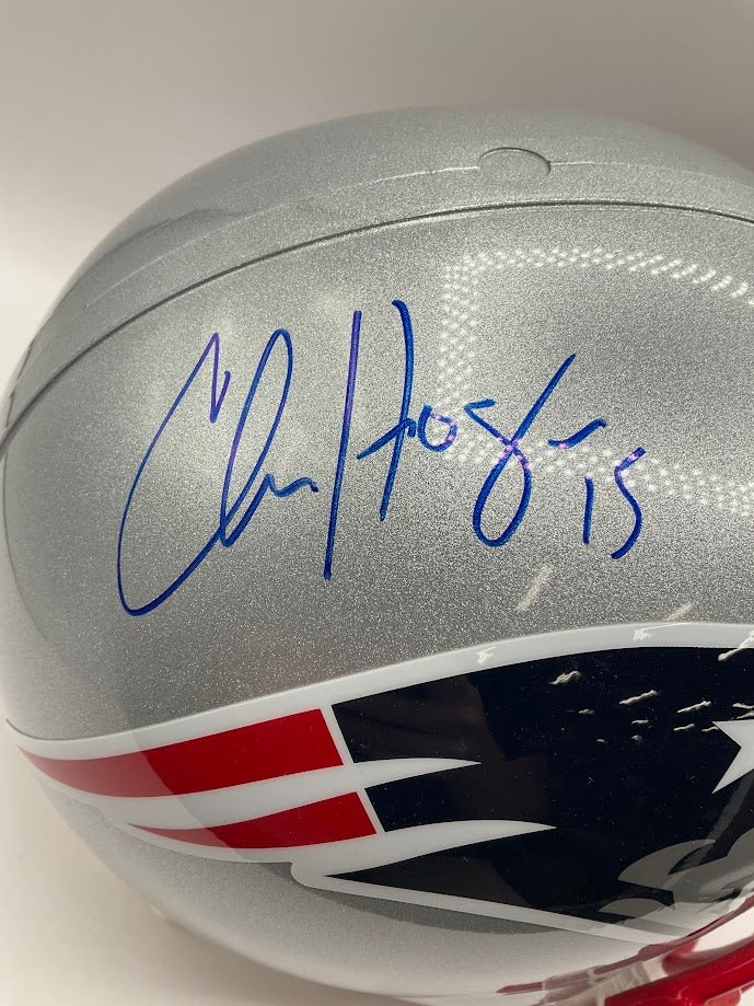 Chris Hogan Signed New England Patriots Helmet - Collector Store LLC