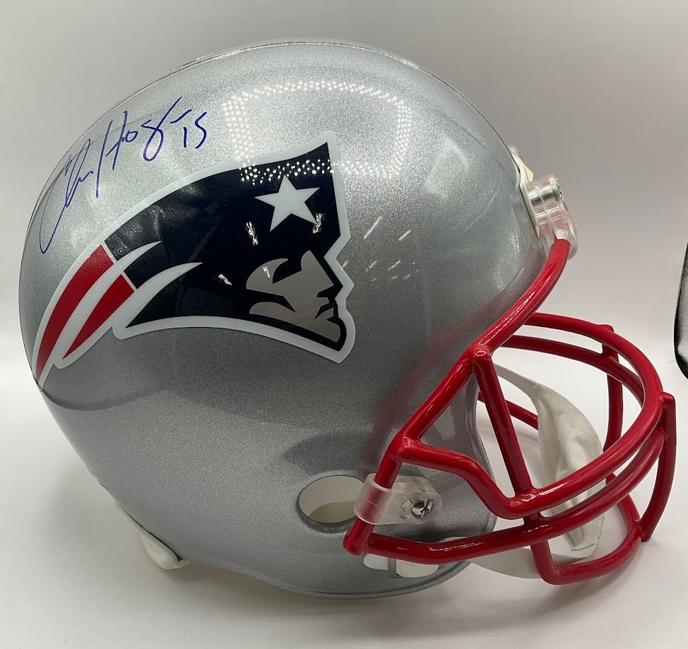 Chris Hogan Signed New England Patriots Helmet - Collector Store LLC