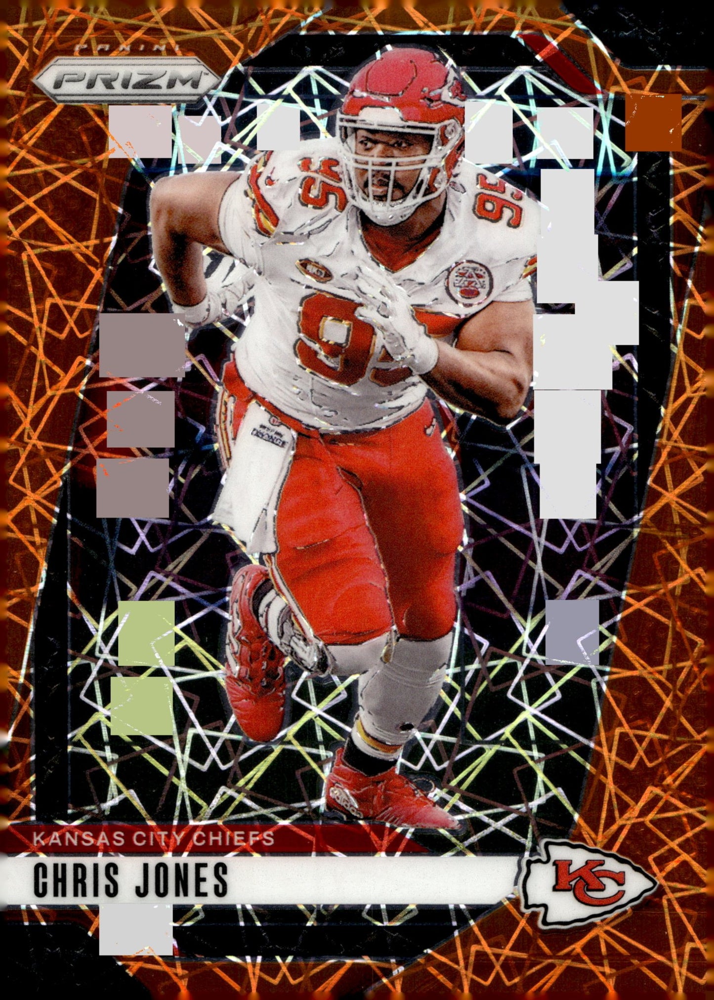 Chris Jones 2024 Panini Prizm Orange Lazer Prizm #143 #2 - Collector Store LLC