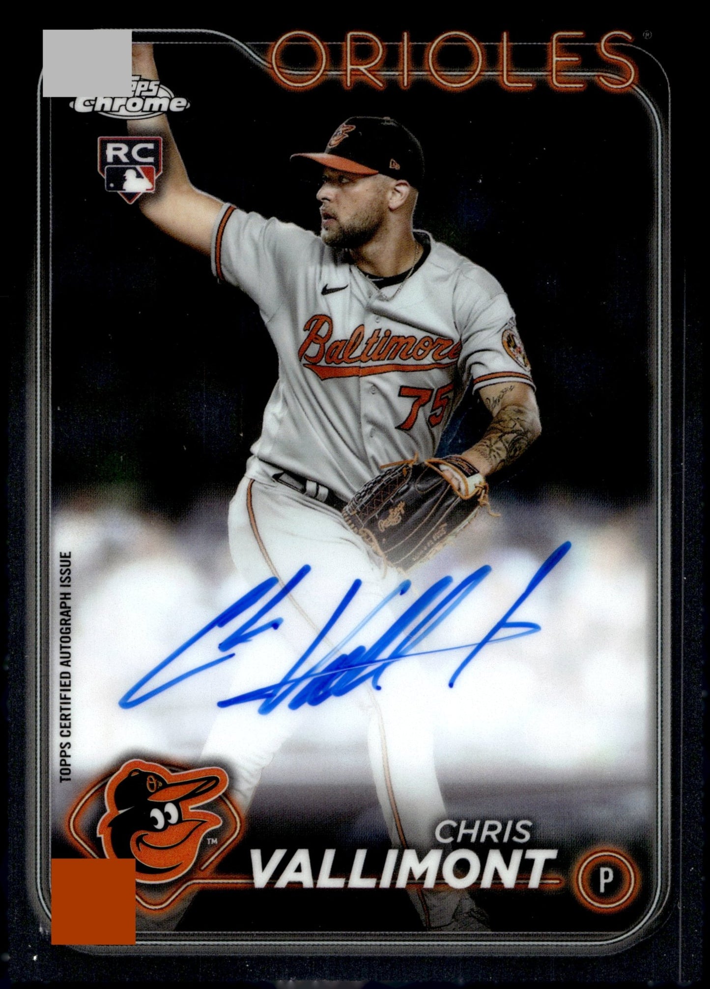 Chris Vallimont 2024 Topps Chrome RC Auto #RA - CV - Collector Store LLC
