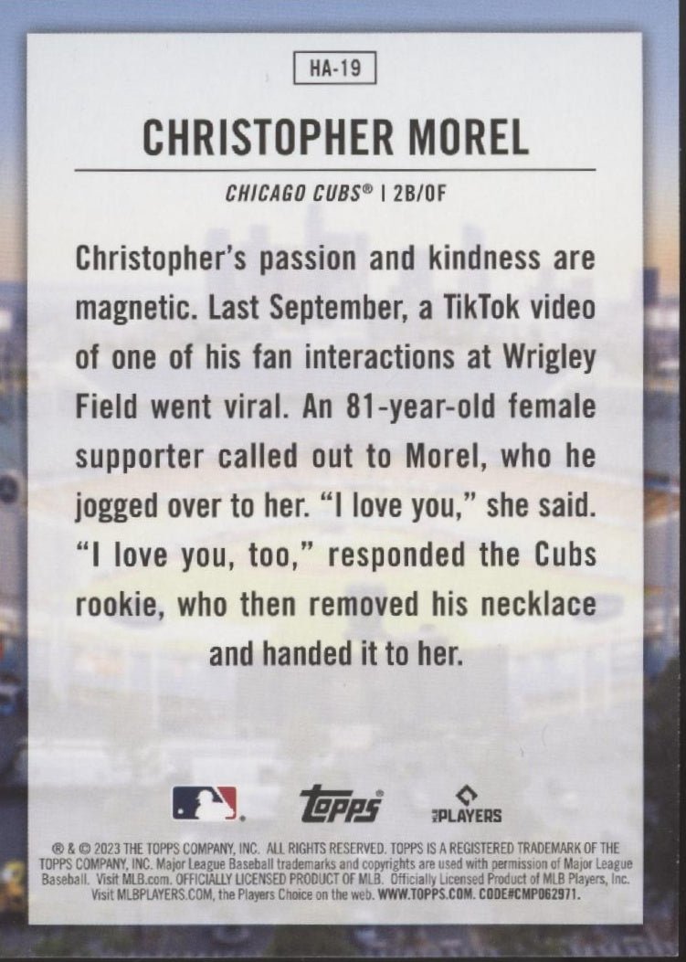 Christopher Morel 2023 Topps Home Field Advantage RC #HA - 19 - Collector Store LLC