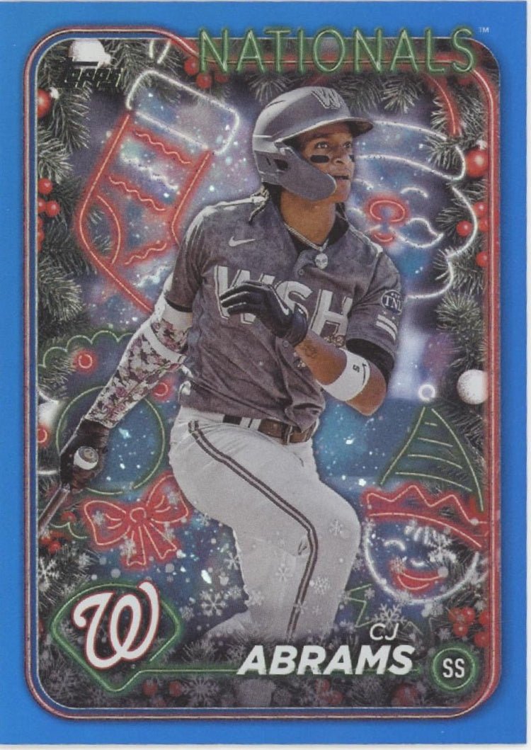 CJ Abrams 2024 Topps Holiday Blue #H47 - Collector Store LLC