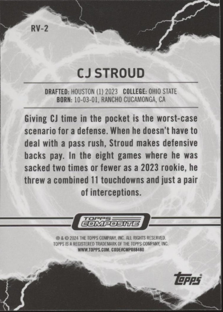 CJ Stroud 2023 Topps Composite Resurgence Voltaic RC #RV - 2 - Collector Store LLC