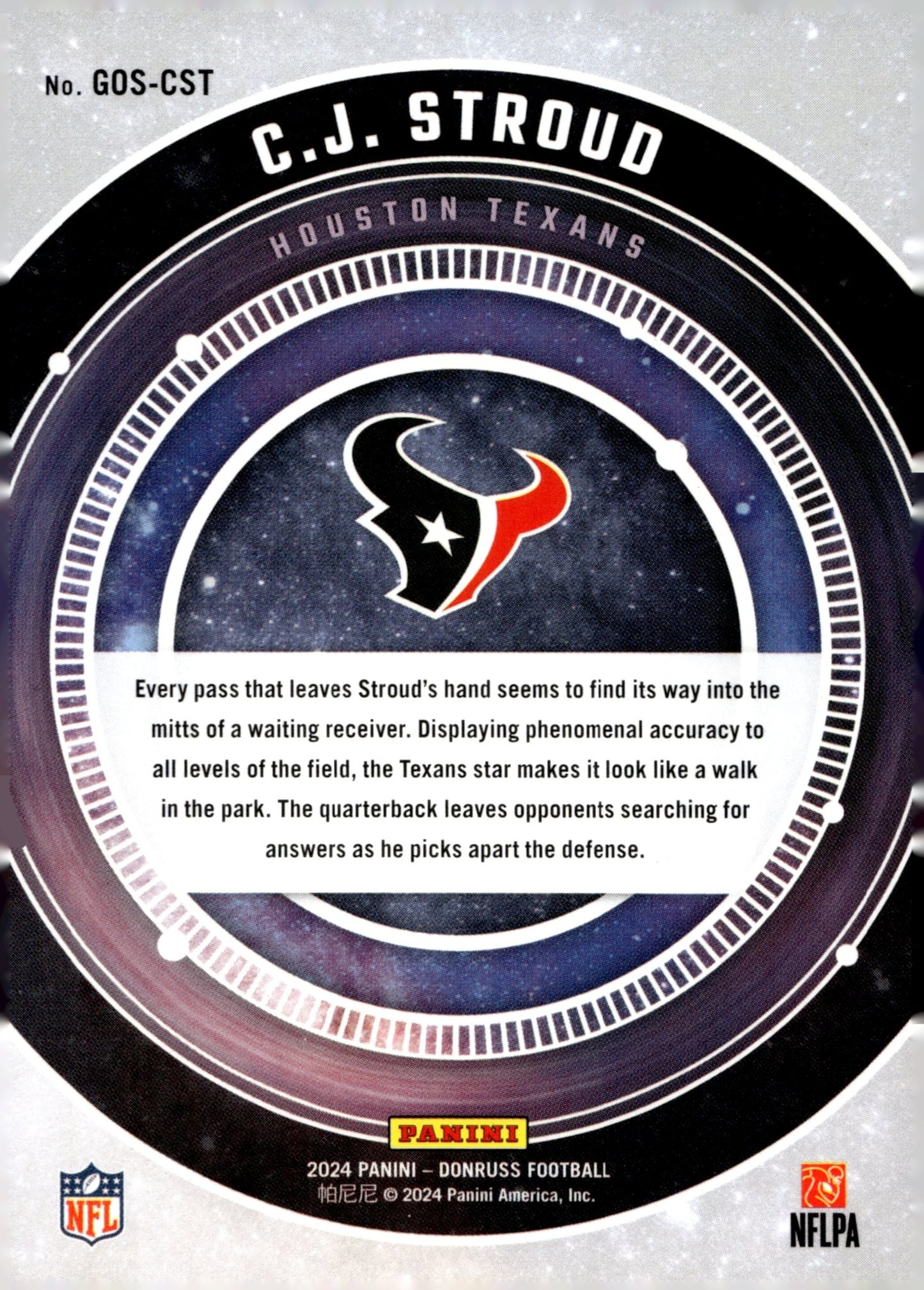 CJ Stroud 2024 Panini Donruss Galaxy of Stars #GOS - CST - Collector Store LLC