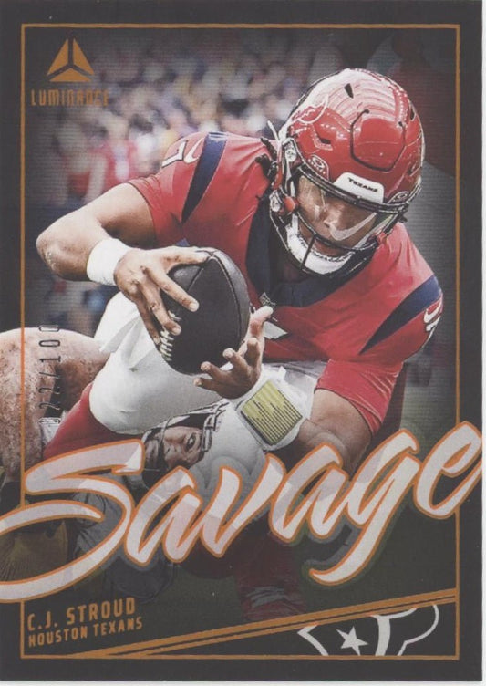 CJ Stroud 2024 Panini Luminance Savage #SAV - CSD - Collector Store LLC