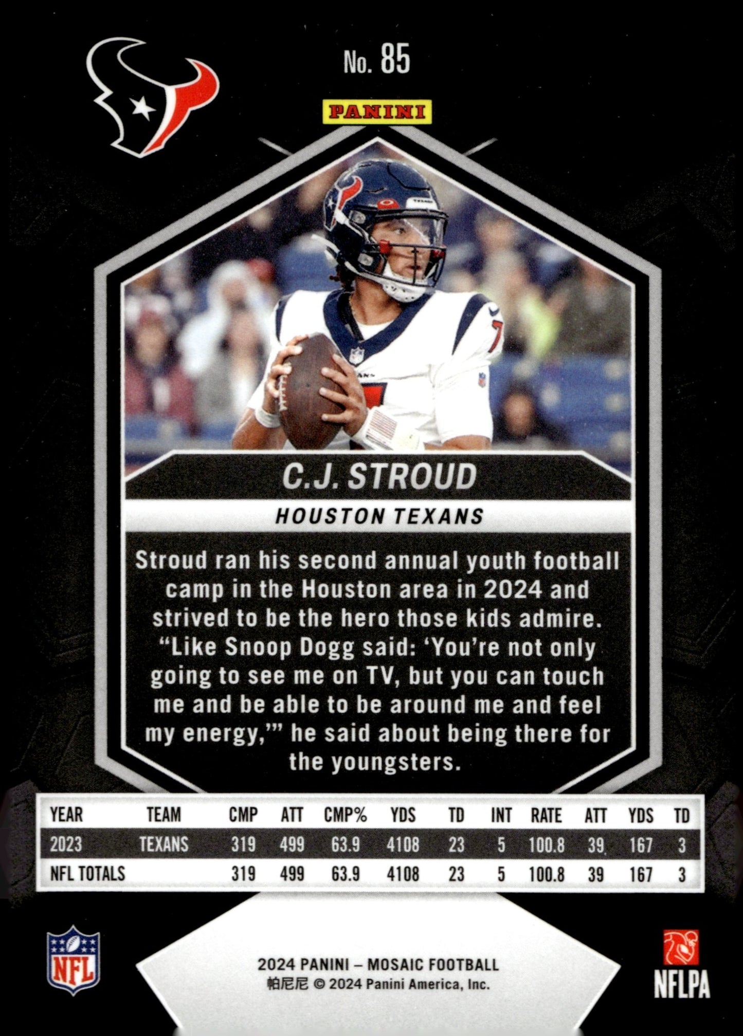CJ Stroud 2024 Panini Mosaic #85 - Collector Store LLC
