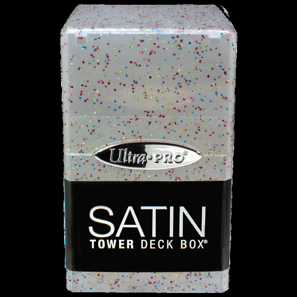 Ultra Pro: Glitter Satin Tower Deck Box (Clear)
