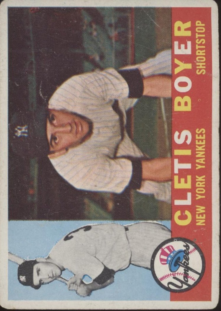 Cletis Boyer 1960 Topps #109 New York Yankees GD - Collector Store LLC