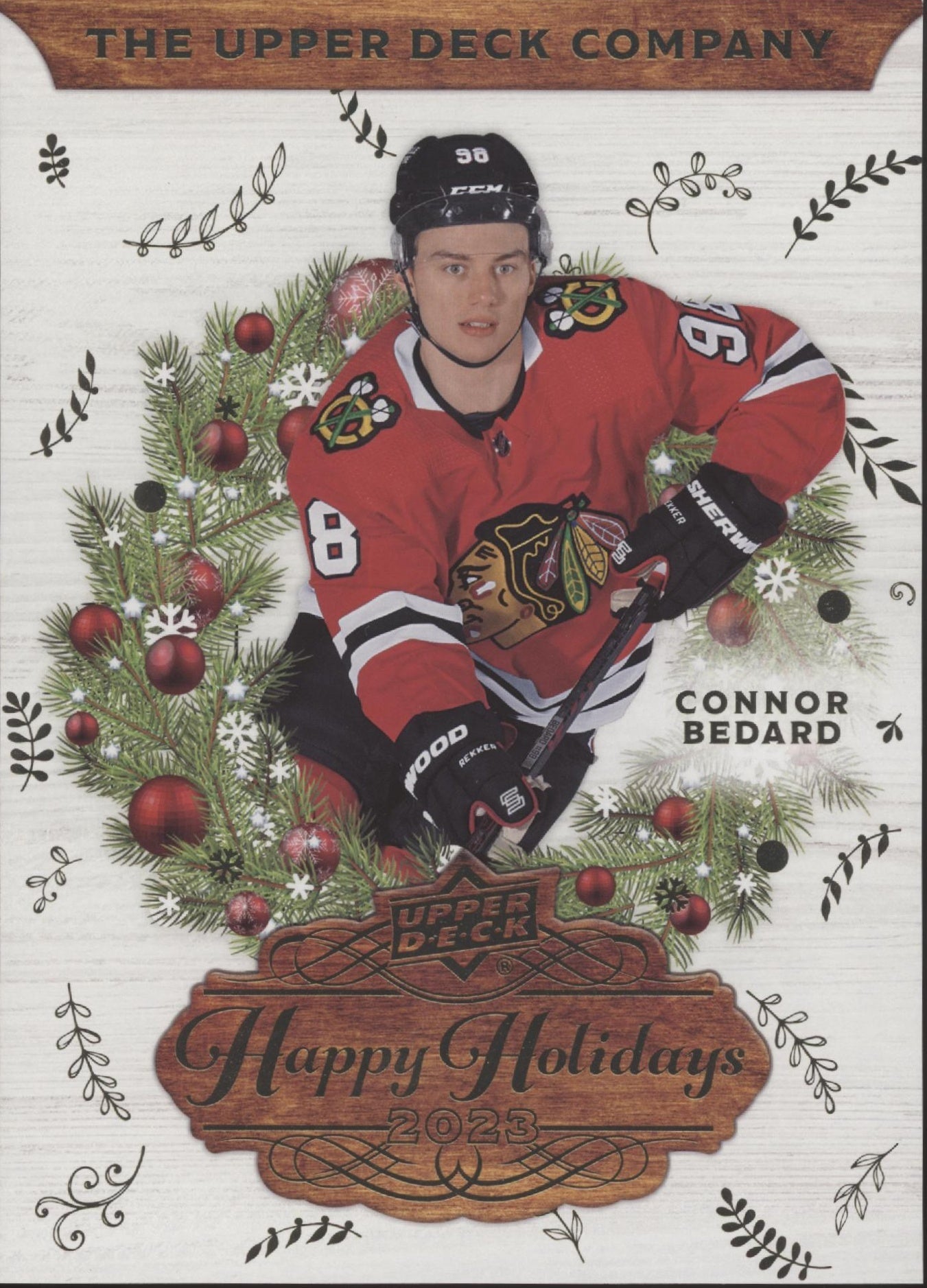 Connor Bedard 2023 Upper Deck Happy Holidays Jumbo RC #UDHC - 2023 - Collector Store LLC