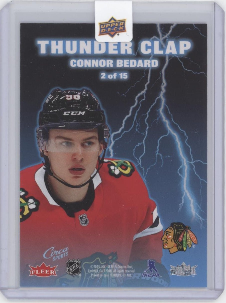 Connor Bedard 2025 Upper Deck Fleer Ultra Thunder Clap #2 #2 - Collector Store LLC