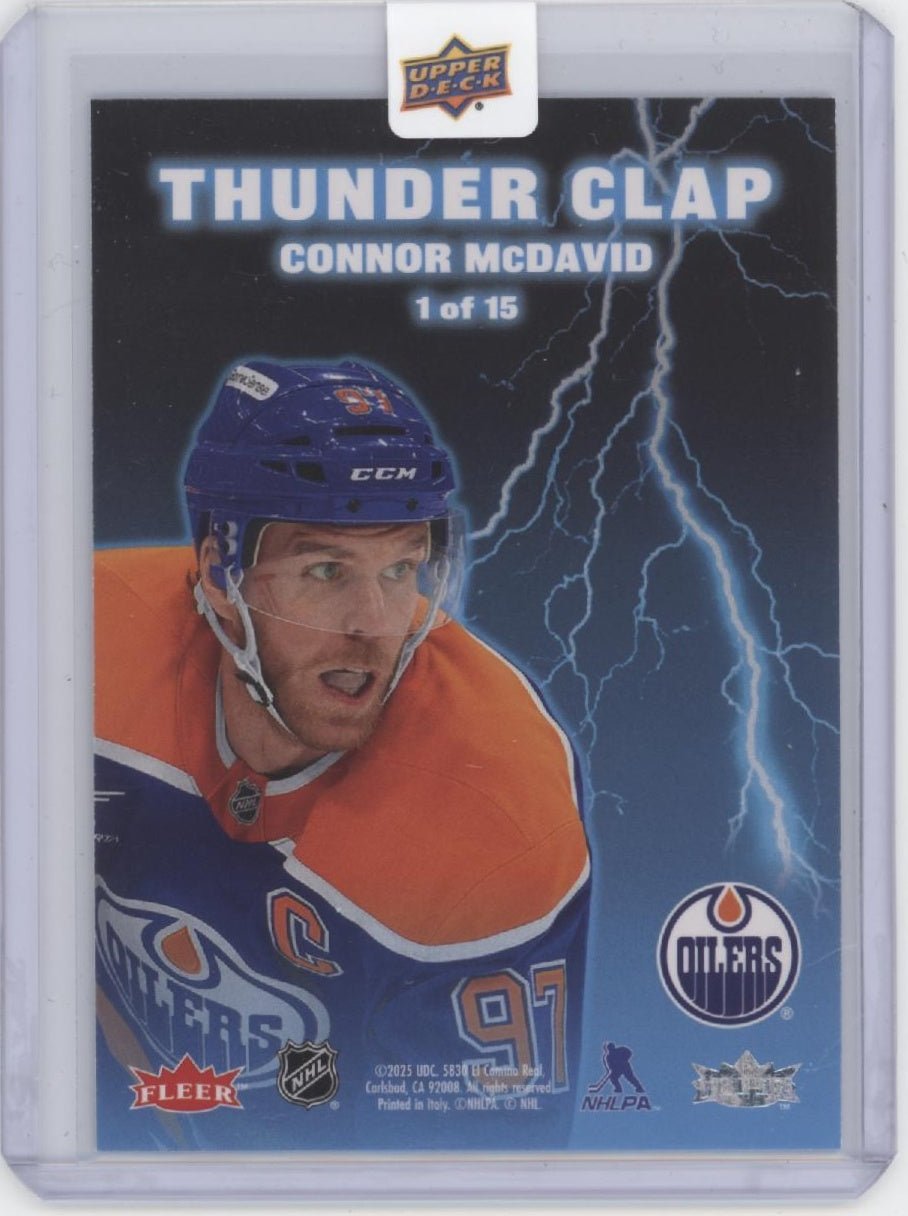 Connor McDavid 2025 Upper Deck Fleer Ultra Thunder Clap #1 #2 - Collector Store LLC