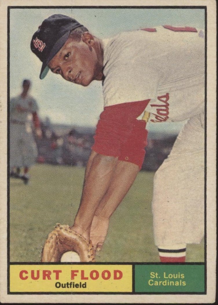 Curt Flood 1961 Topps #438 St. Louis Cardinals VG - Collector Store LLC