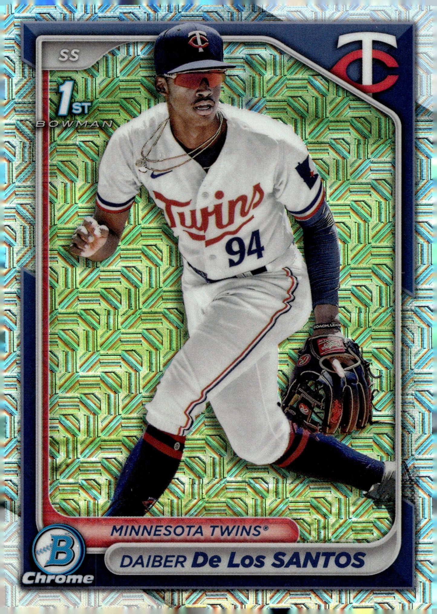 Daiber De Los Santos 2024 Bowman Chrome Mojo Refractor #BCP - 185 #2 - Collector Store LLC