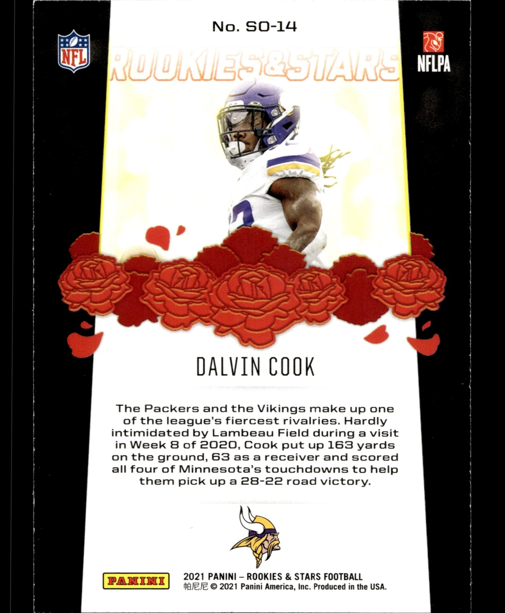Dalvin Cook 2021 Panini Rookies & Stars Standing Ovation #SO - 14 - Collector Store LLC